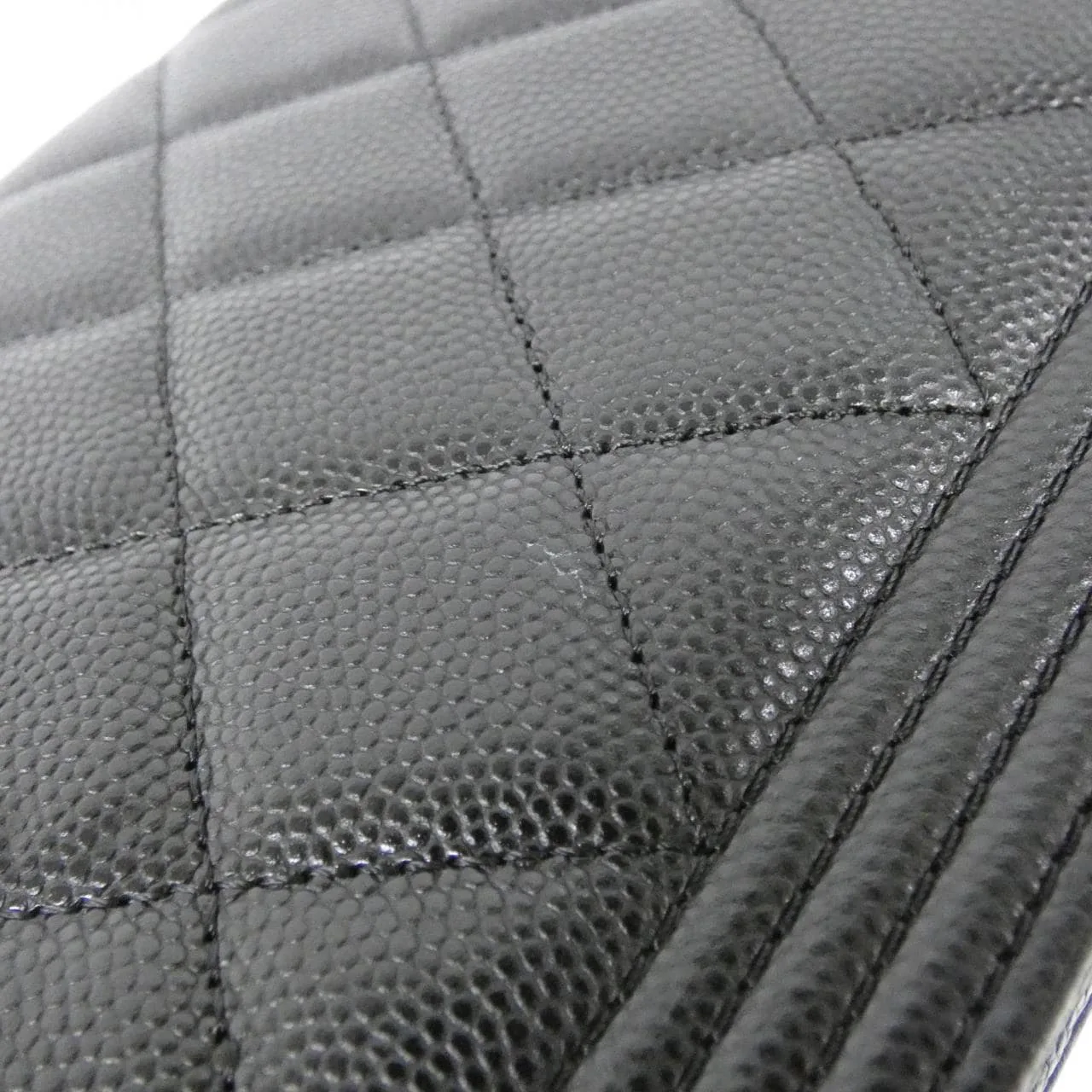 CHANEL Boy Chanel AP1117 Wallet Grained Calfskin Black Grained Calfskin Rank A - Thumbnail 5