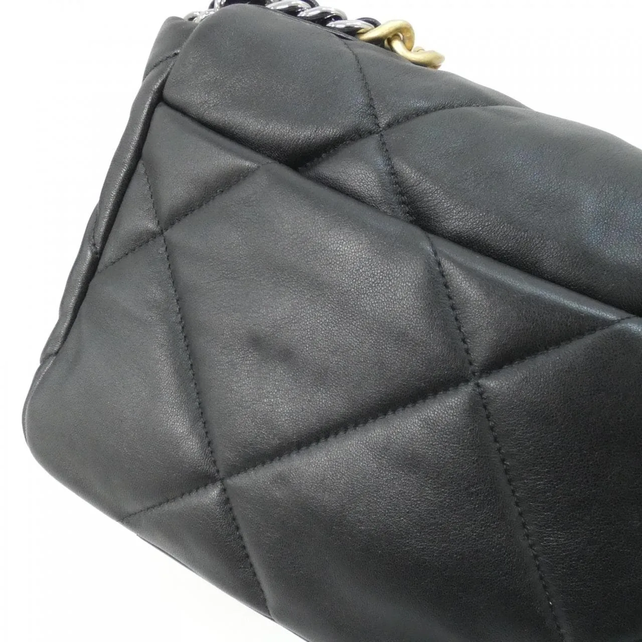 CHANEL Chanel 19 AS1160 Shoulder Lambskin Black Lambskin Rank A - Thumbnail 4