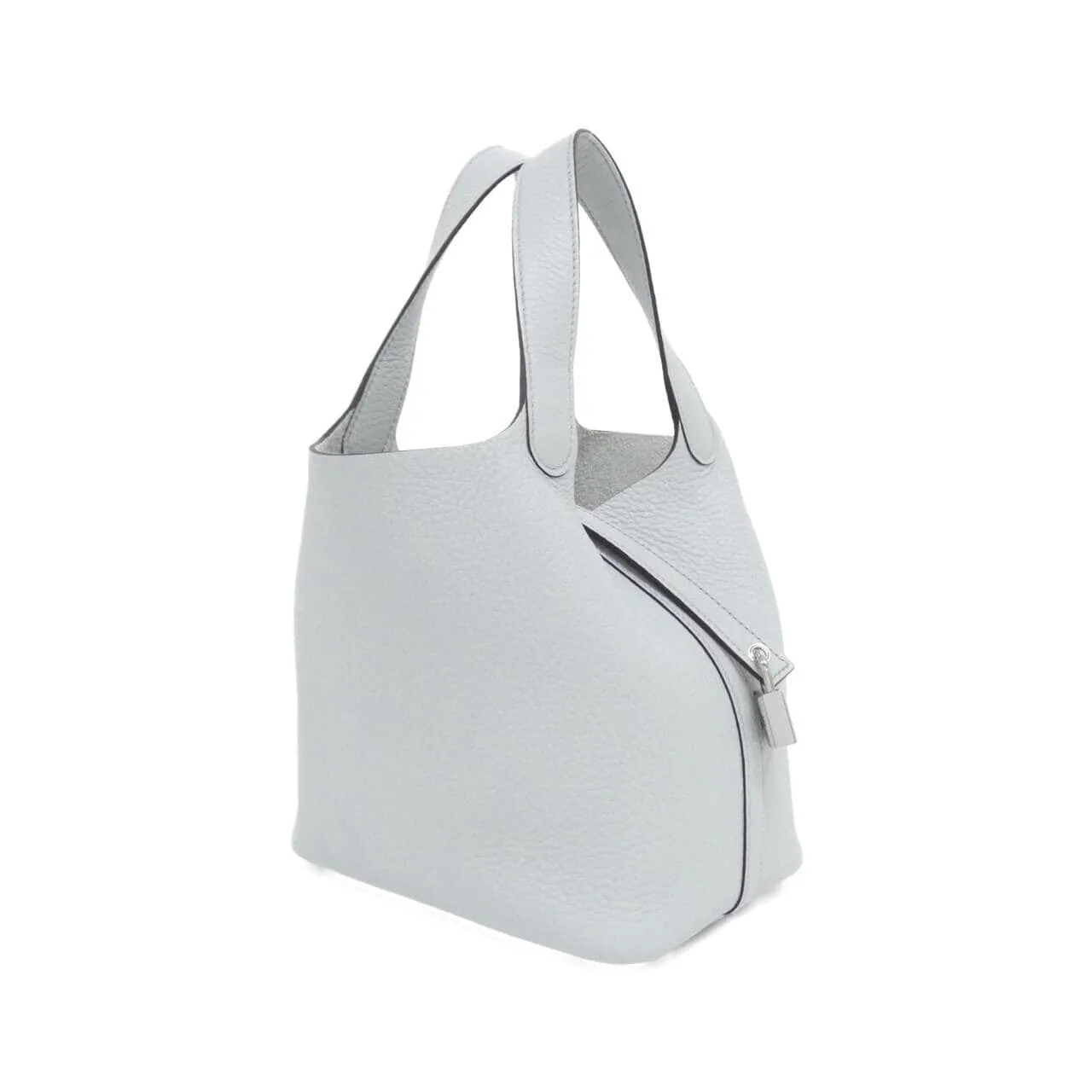 HERMES Picotin 056289CK Handbag Clemence Blue