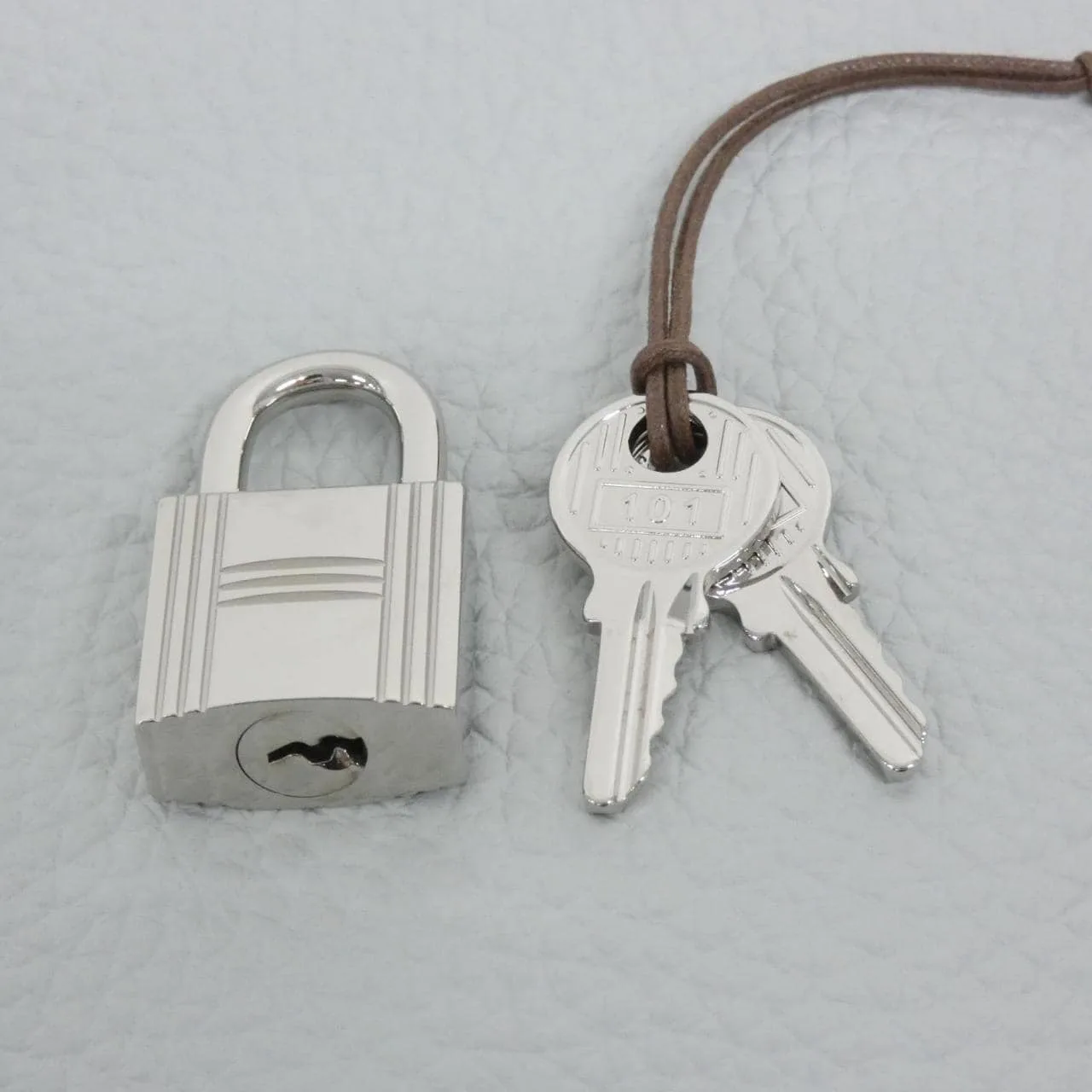 HERMES Picotin 056289CK Handbag Clemence Blue Clemence Leather Rank A - Thumbnail 3