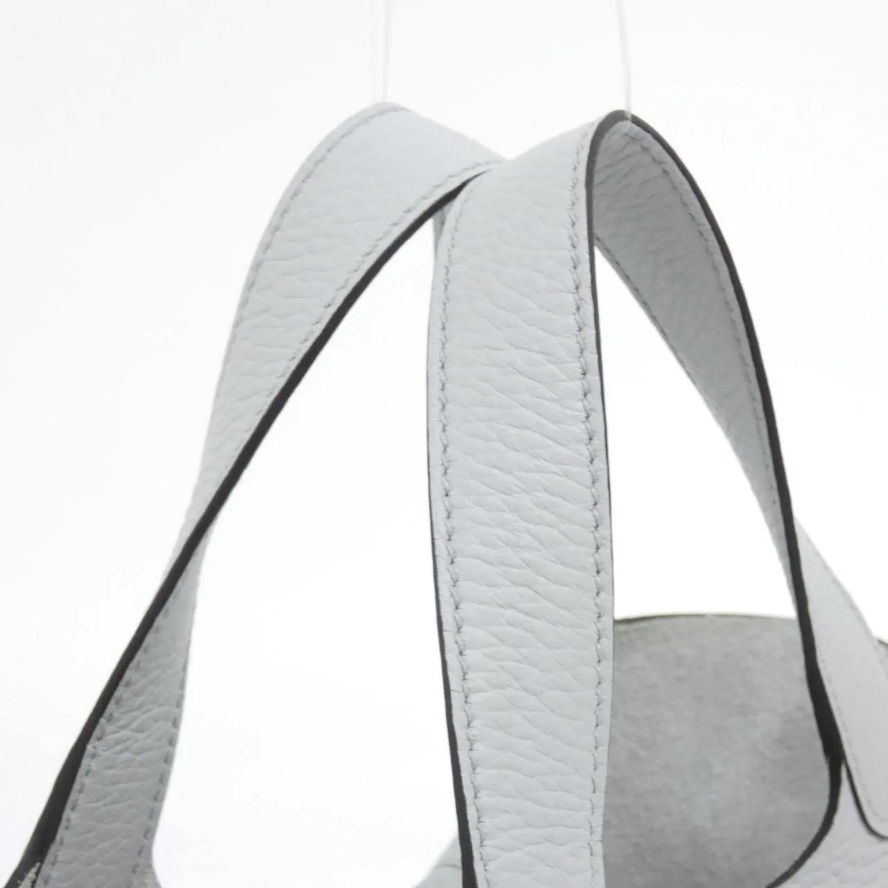 HERMES Picotin 056289CK Handbag Clemence Blue Clemence Leather Rank A - Thumbnail 5