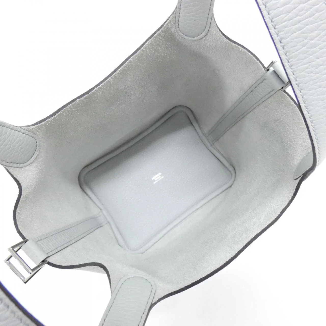 HERMES Picotin 056289CK Handbag Clemence Blue Clemence Leather Rank A - Thumbnail 6