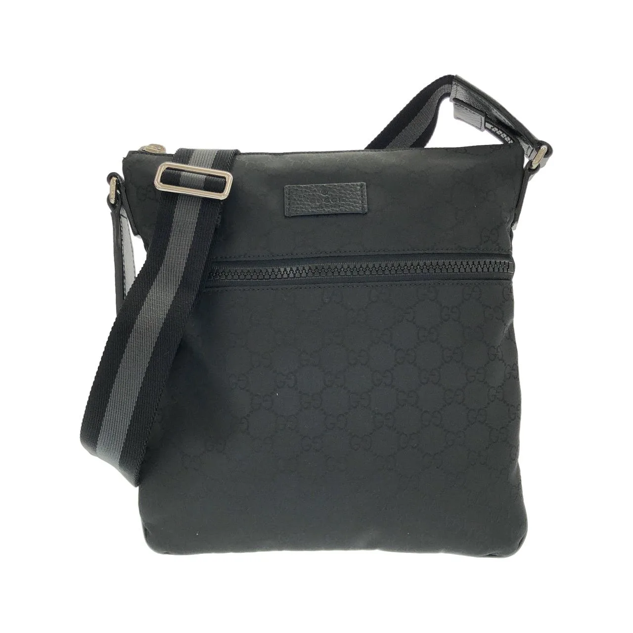 GUCCI GG Supreme 449184 G1XHN 肩背包 尼龍 Black
