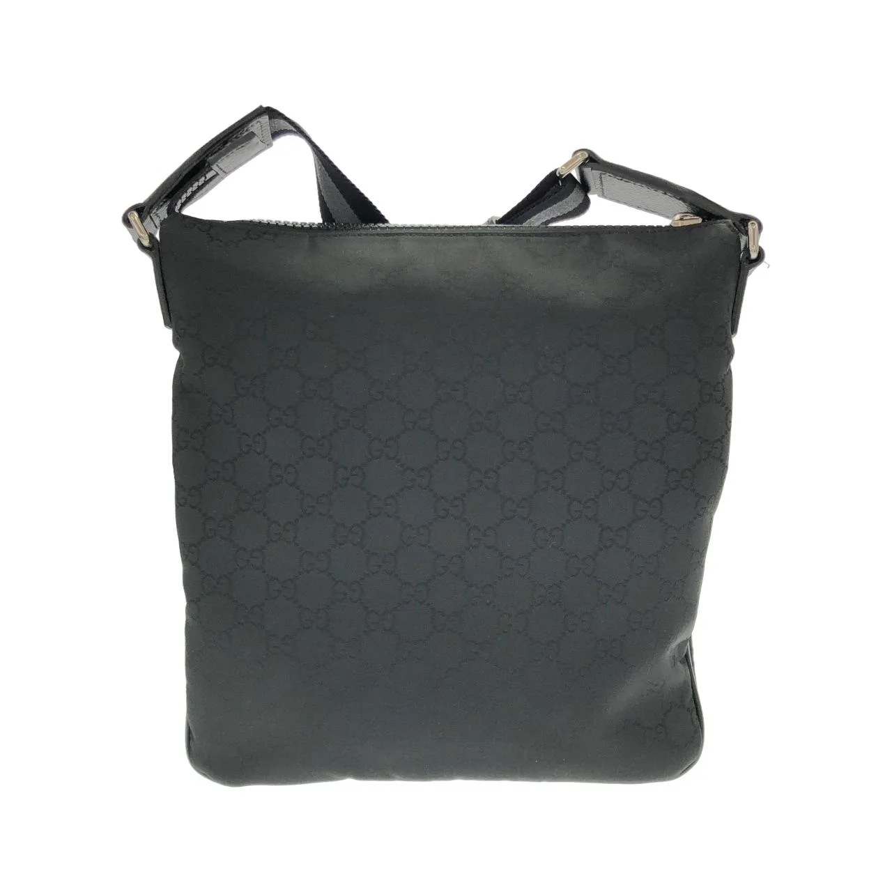 GUCCI GG Supreme 449184 G1XHN 肩背包 尼龍 黑色 尼龍 中古品A - 縮圖 2