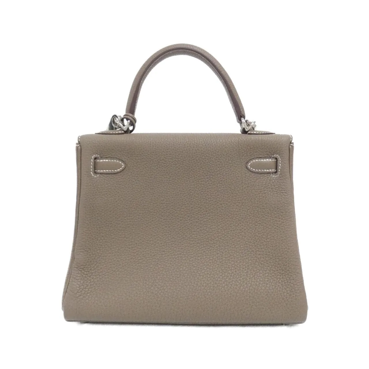 HERMES Kelly 044624CK Handbag Togo Etoupe Togo Leather Rank A - Thumbnail 2