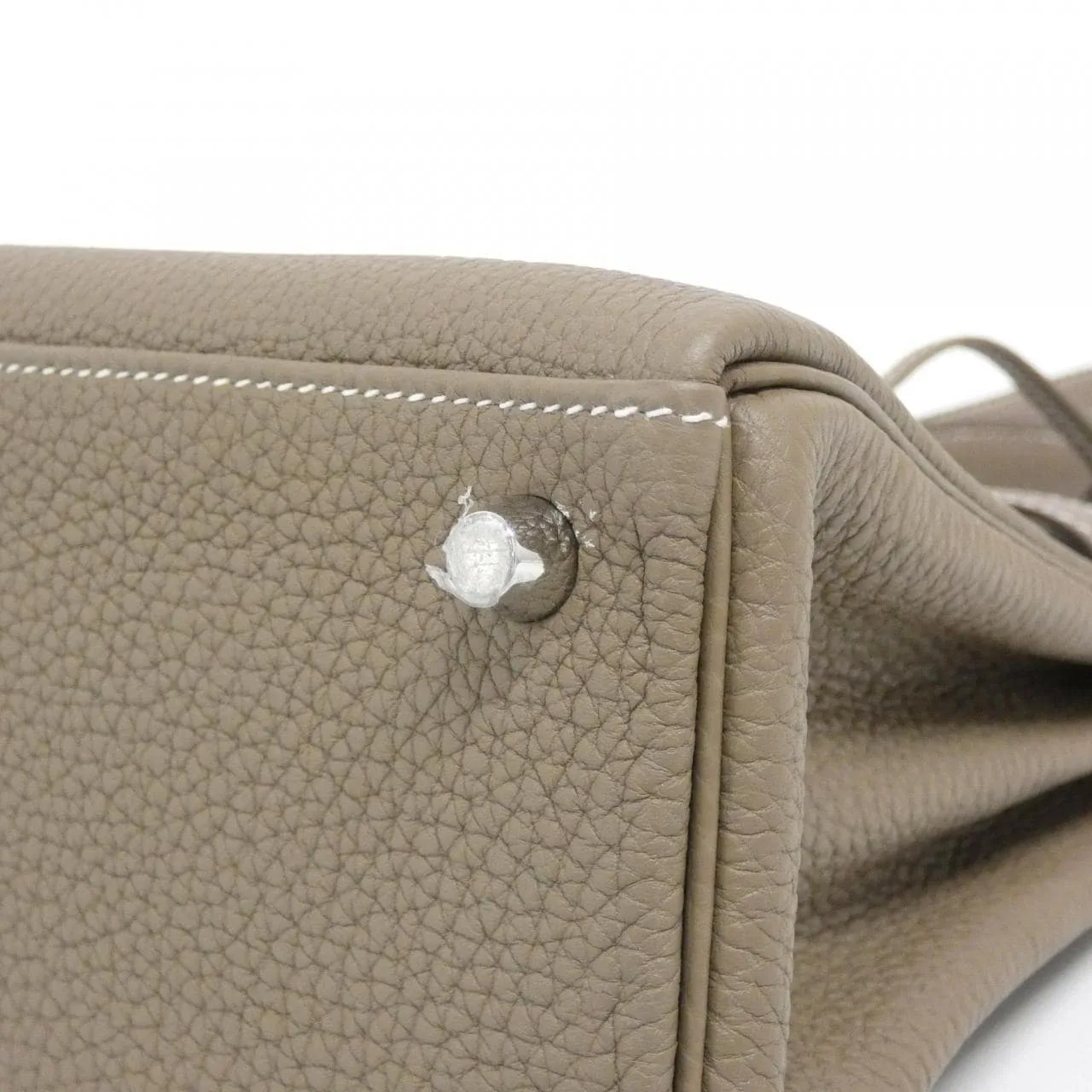 HERMES Kelly 044624CK Handbag Togo Etoupe Togo Leather Rank A - Thumbnail 3