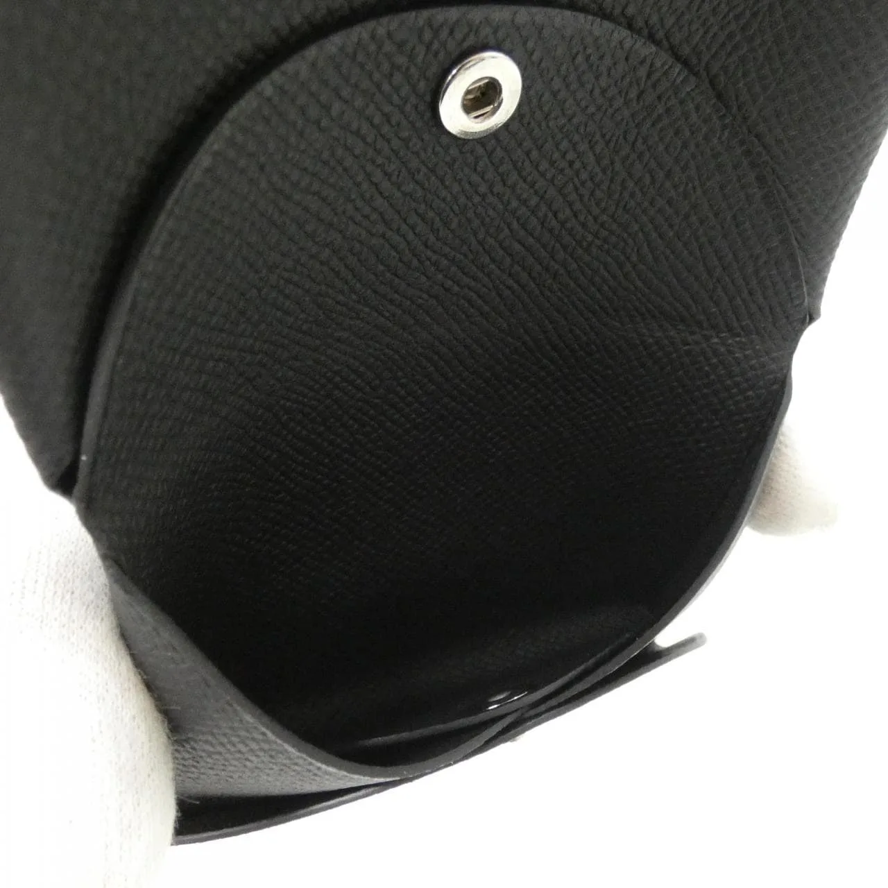 HERMES 083035CK Coin Case Epsom Black Epsom Leather Rank A - Thumbnail 3