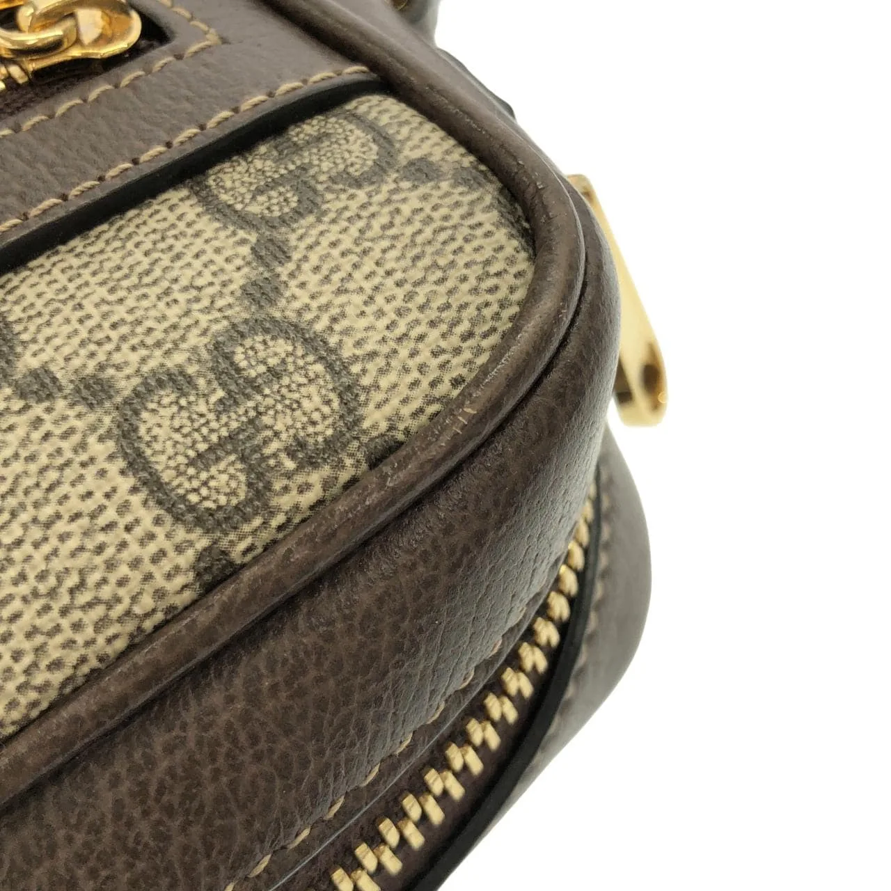 GUCCI 517350 96IWS 肩背包 帆布 黑色 帆布 中古品A - 縮圖 4