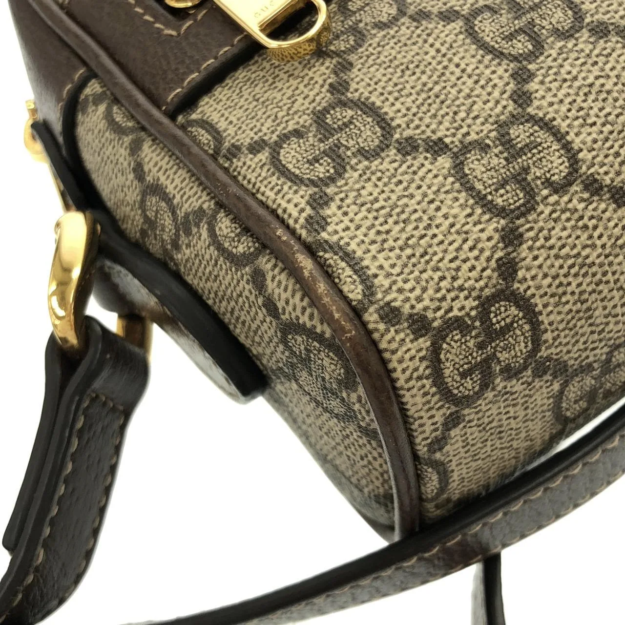 GUCCI 517350 96IWS 肩背包 帆布 黑色 帆布 中古品A - 縮圖 5