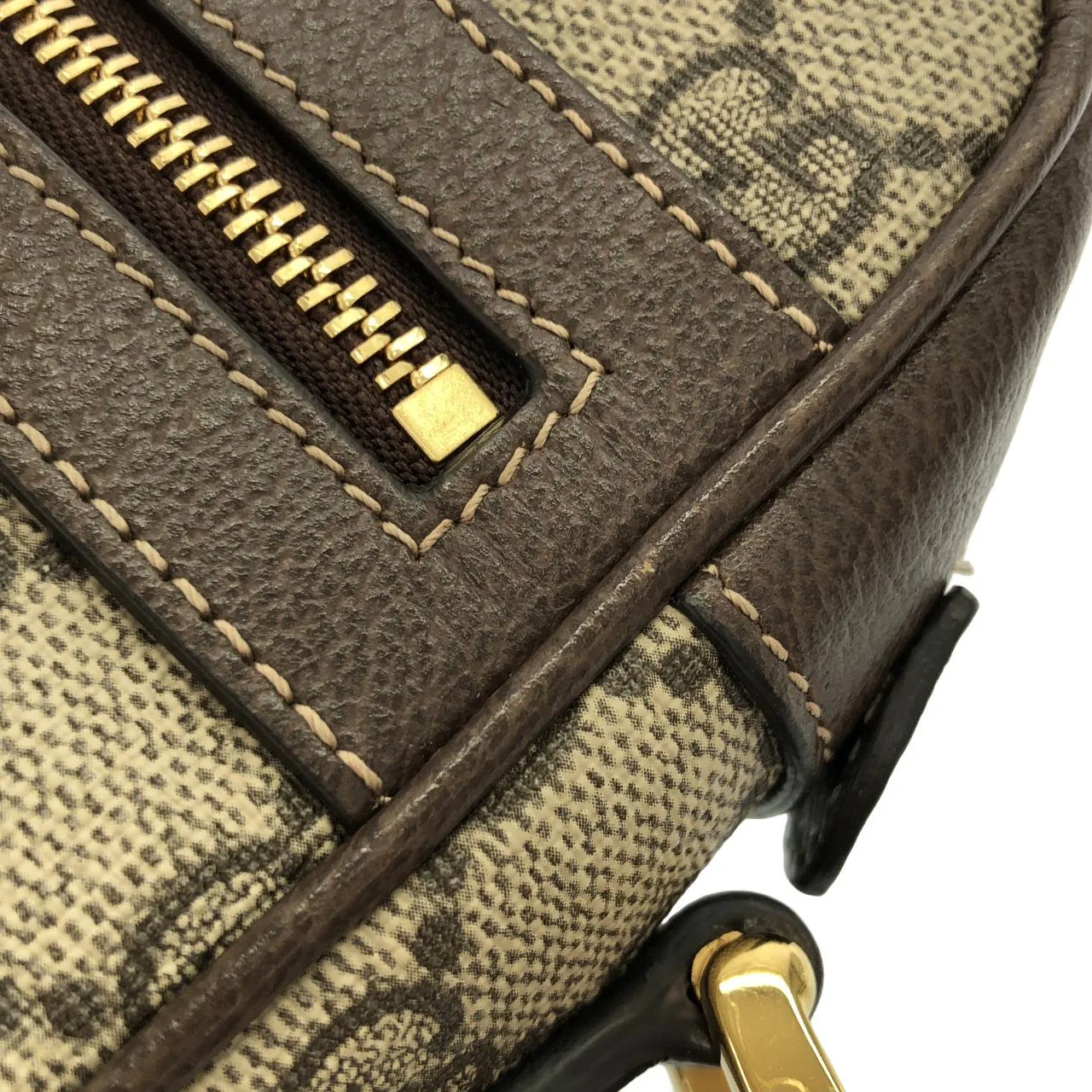 GUCCI 517350 96IWS 肩背包 帆布 黑色 帆布 中古品A - 縮圖 6