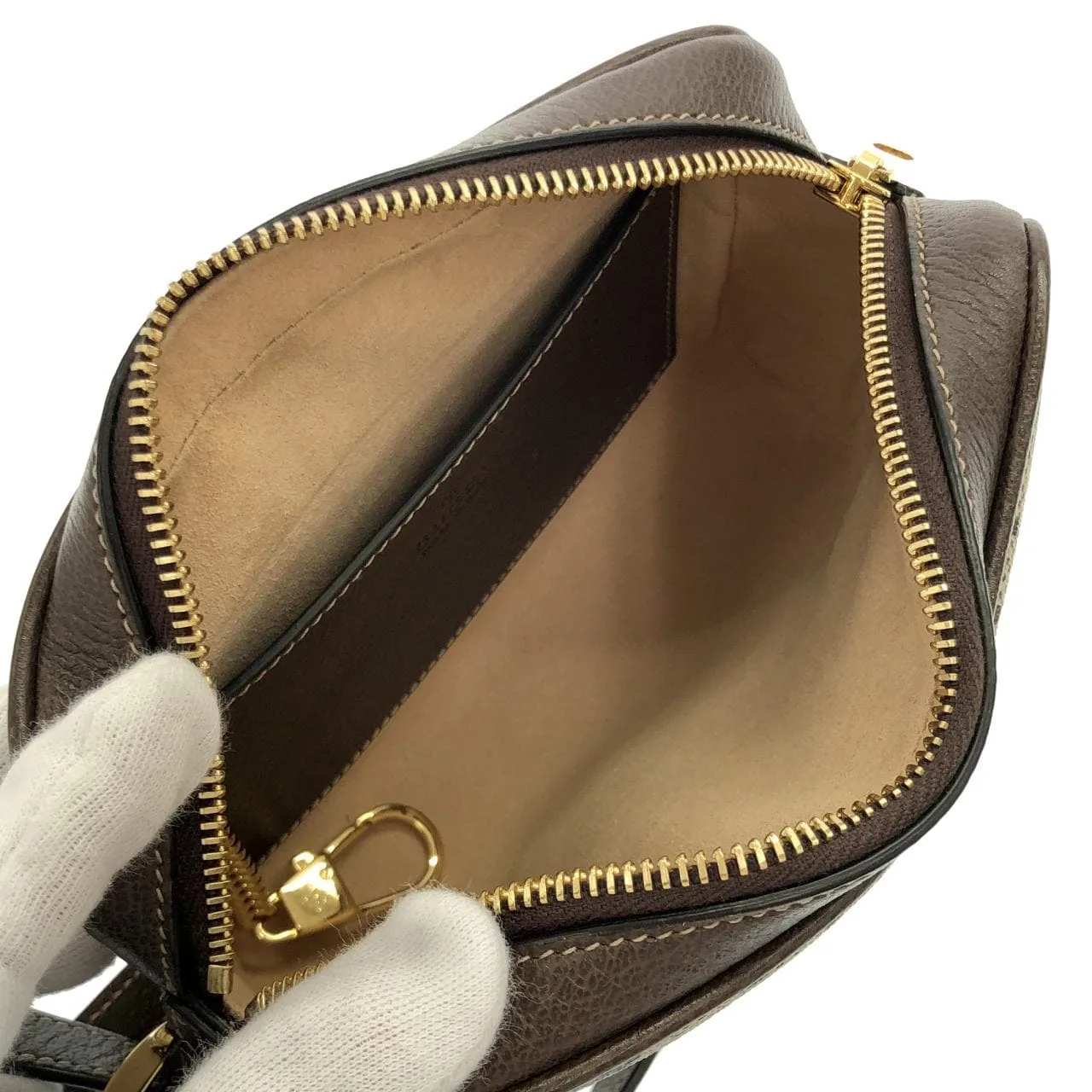 GUCCI 517350 96IWS 肩背包 帆布 黑色 帆布 中古品A - 縮圖 9