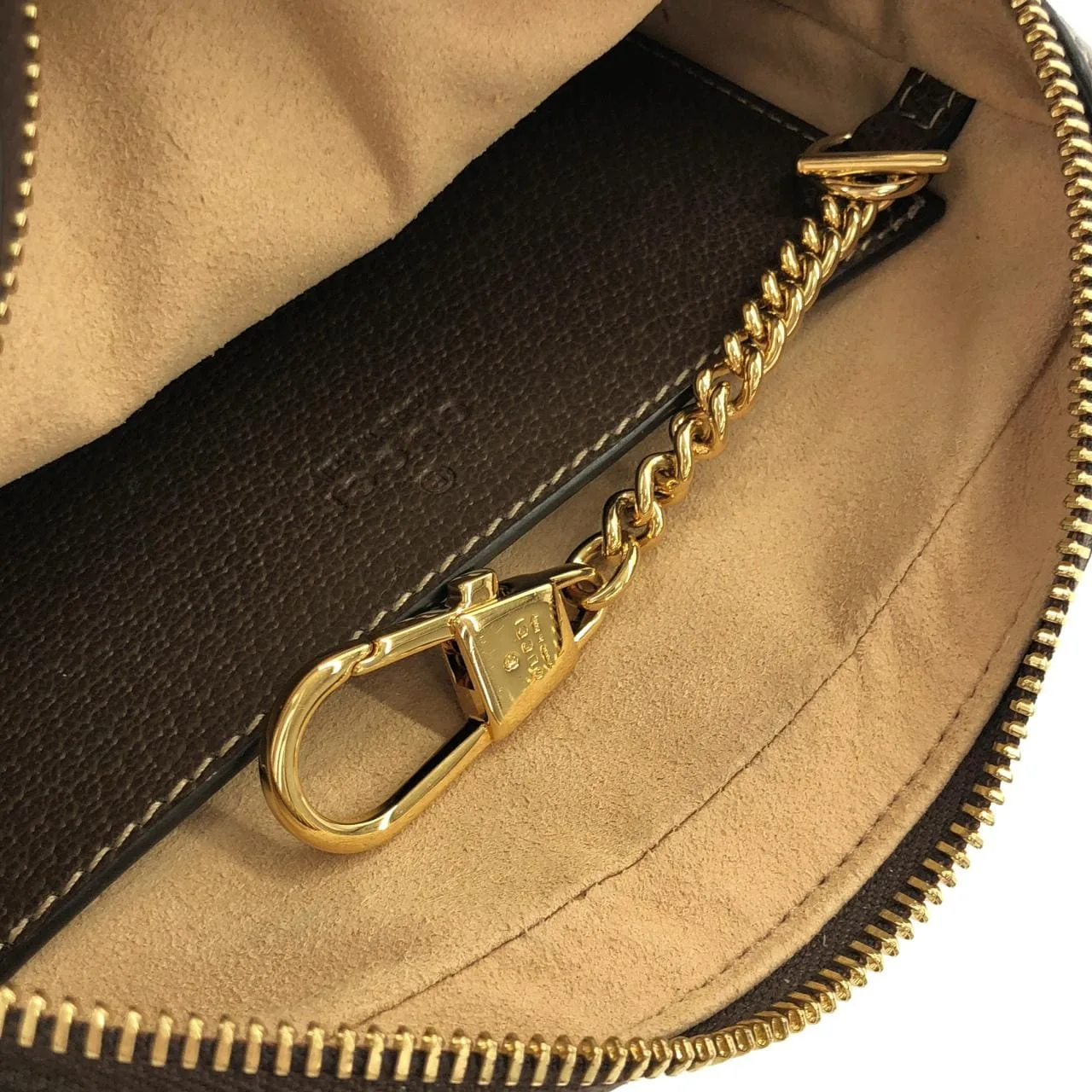 GUCCI 517350 96IWS 肩背包 帆布 黑色 帆布 中古品A - 縮圖 10