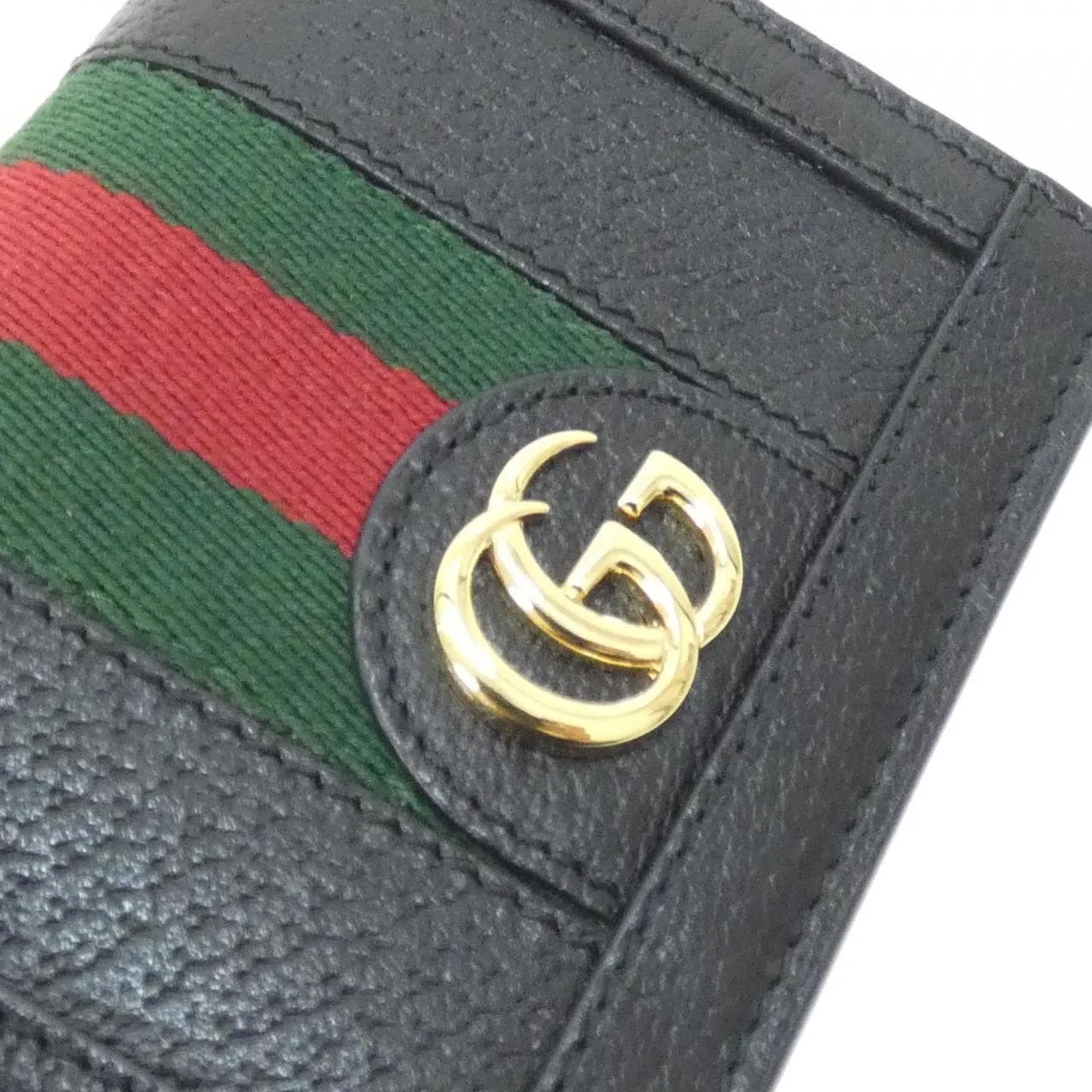 GUCCI 523155 DJ2DG Wallet Leather Black Leather Rank A - Thumbnail 5