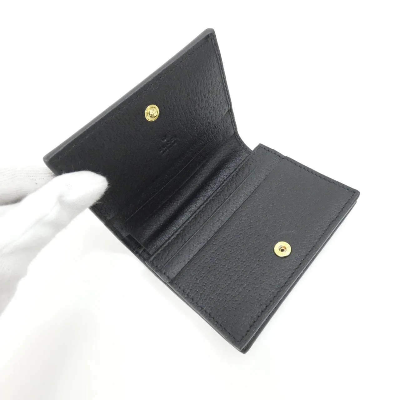 GUCCI 523155 DJ2DG Wallet Leather Black Leather Rank A - Thumbnail 6