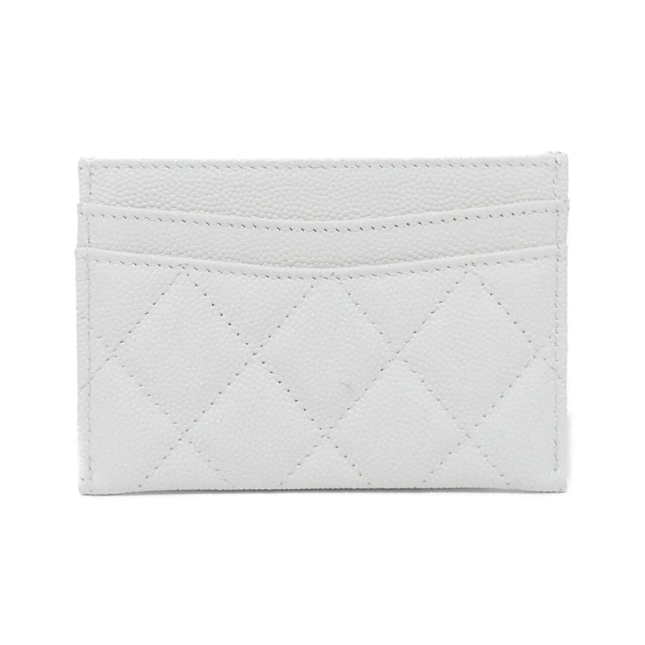 CHANEL Timeless Classic AP0213 Card Case Grained Calfskin White Grained Calfskin Rank A - Thumbnail 2