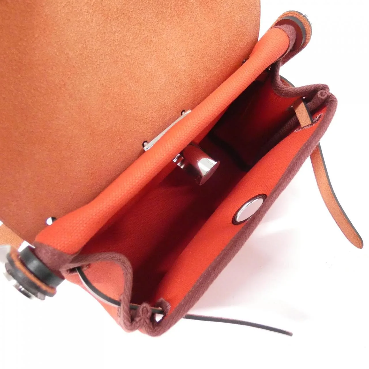 HERMES Herbag 086430CK Shoulder Rouge Rank A - Thumbnail 7