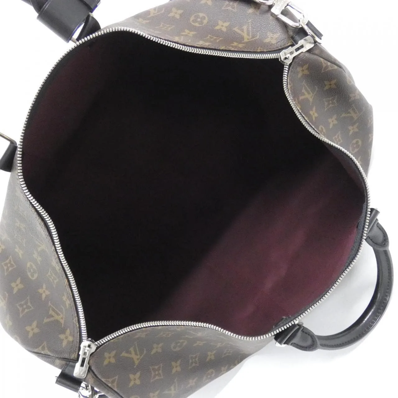LOUIS VUITTON Keepall M56714 Boston Monogram 黑色 Monogram 中古品A - 縮圖 10
