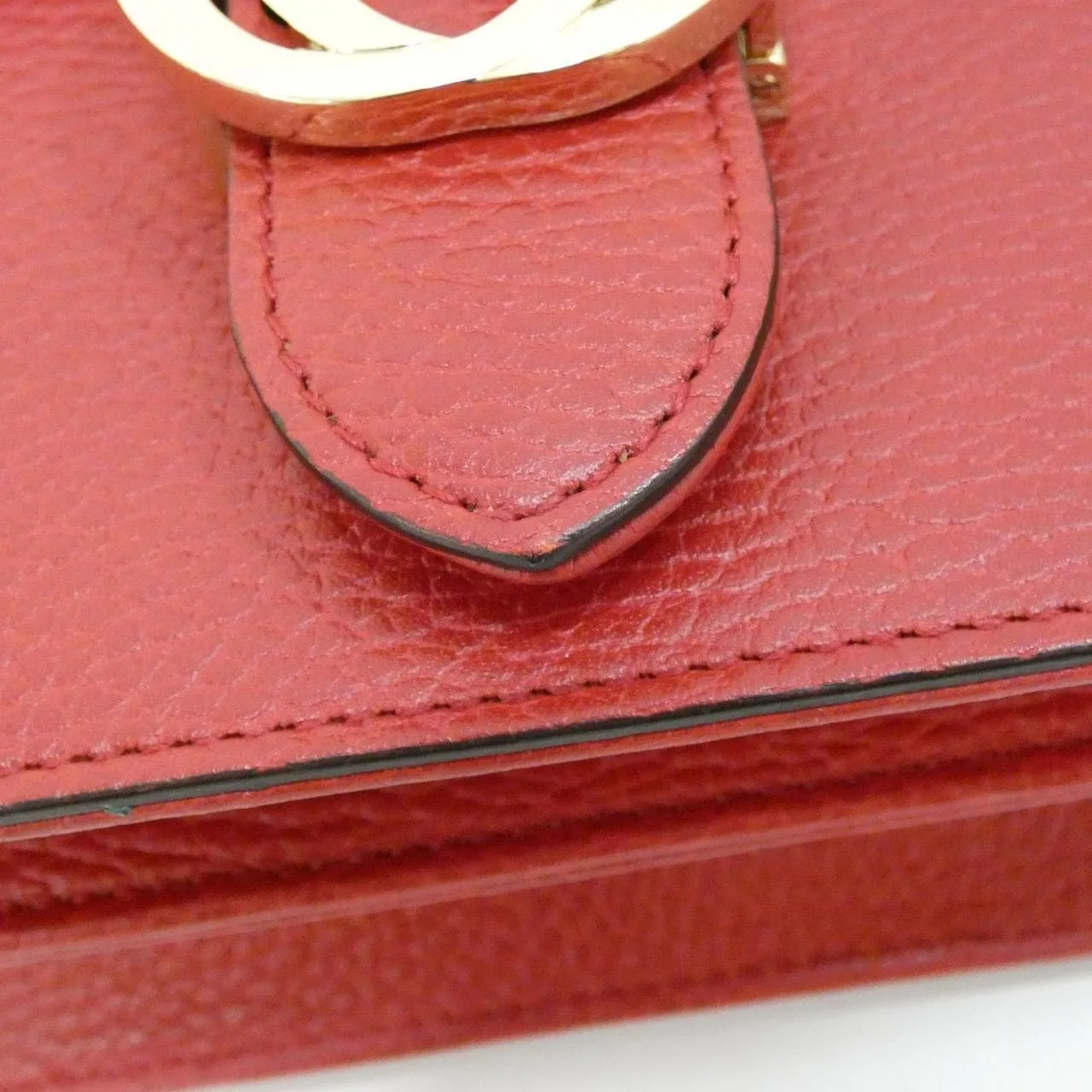 GUCCI 510304 CAO0G Shoulder Leather 黑色 皮革 中古品A - 縮圖 4