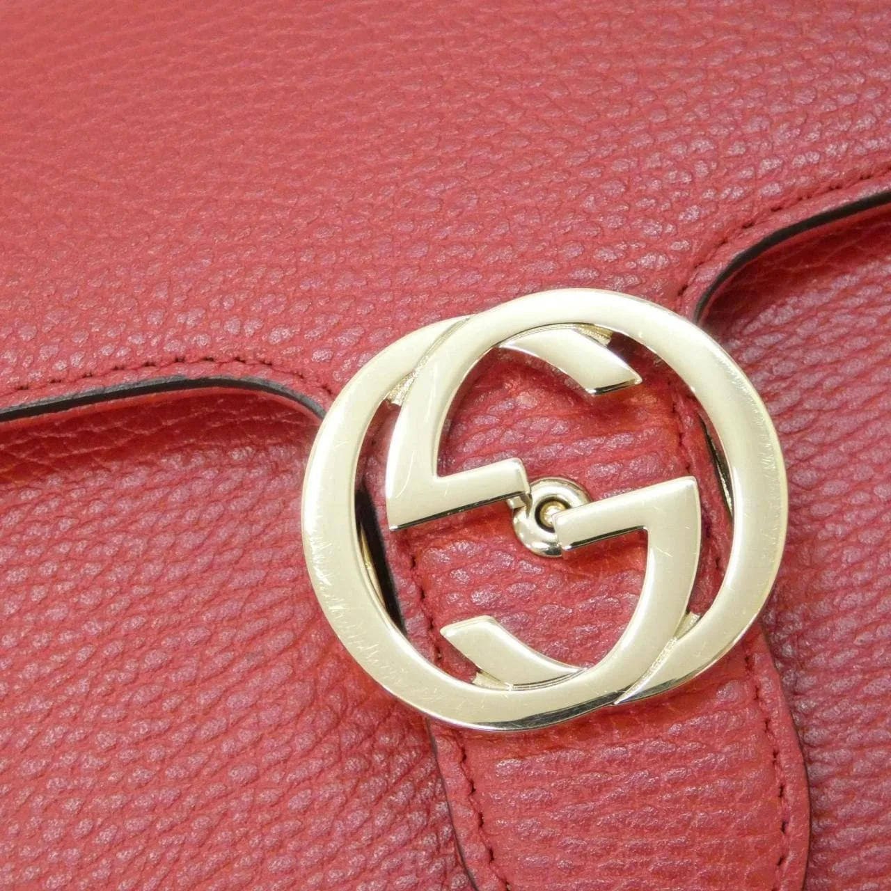 GUCCI 510304 CAO0G Shoulder Leather 黑色 皮革 中古品A - 縮圖 5