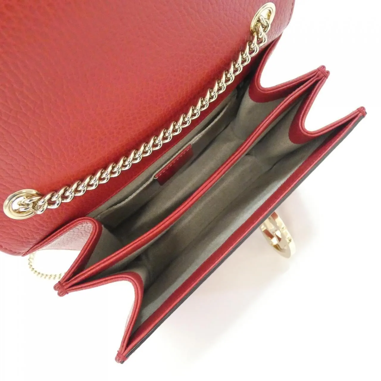 GUCCI 510304 CAO0G Shoulder Leather 黑色 皮革 中古品A - 縮圖 7