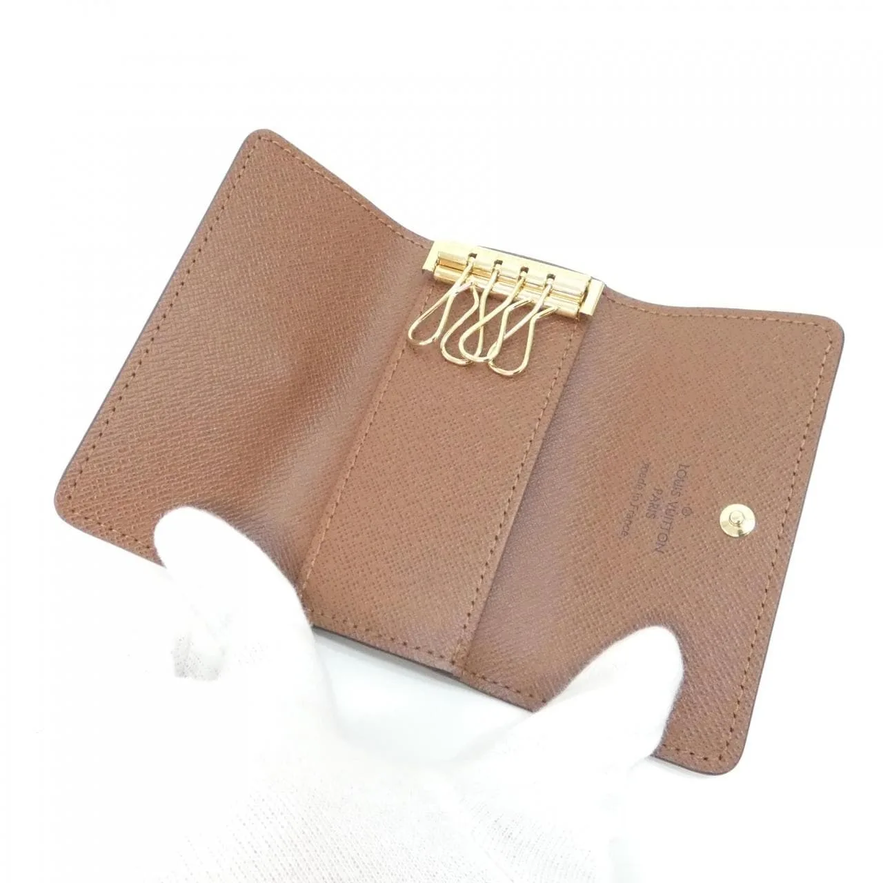 LOUIS VUITTON M69517 Key Case Monogram Black Monogram Rank A - Thumbnail 3