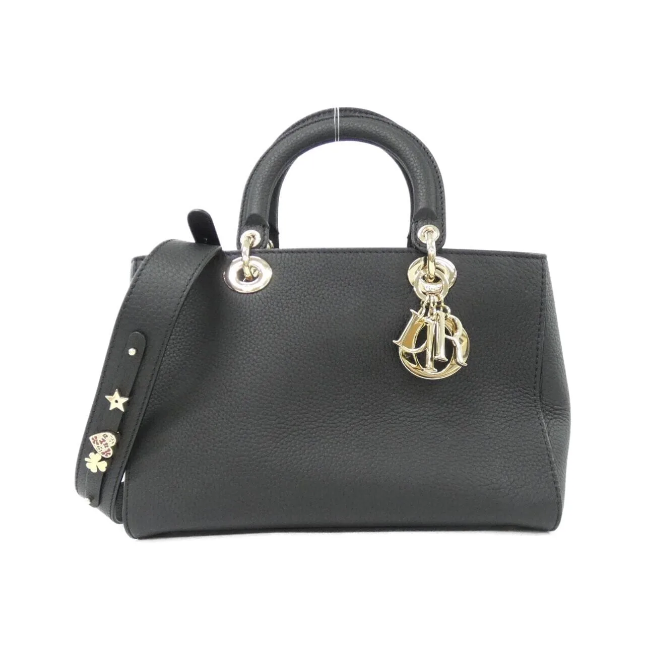 DIOR M11510TRL Handbag Leather Black