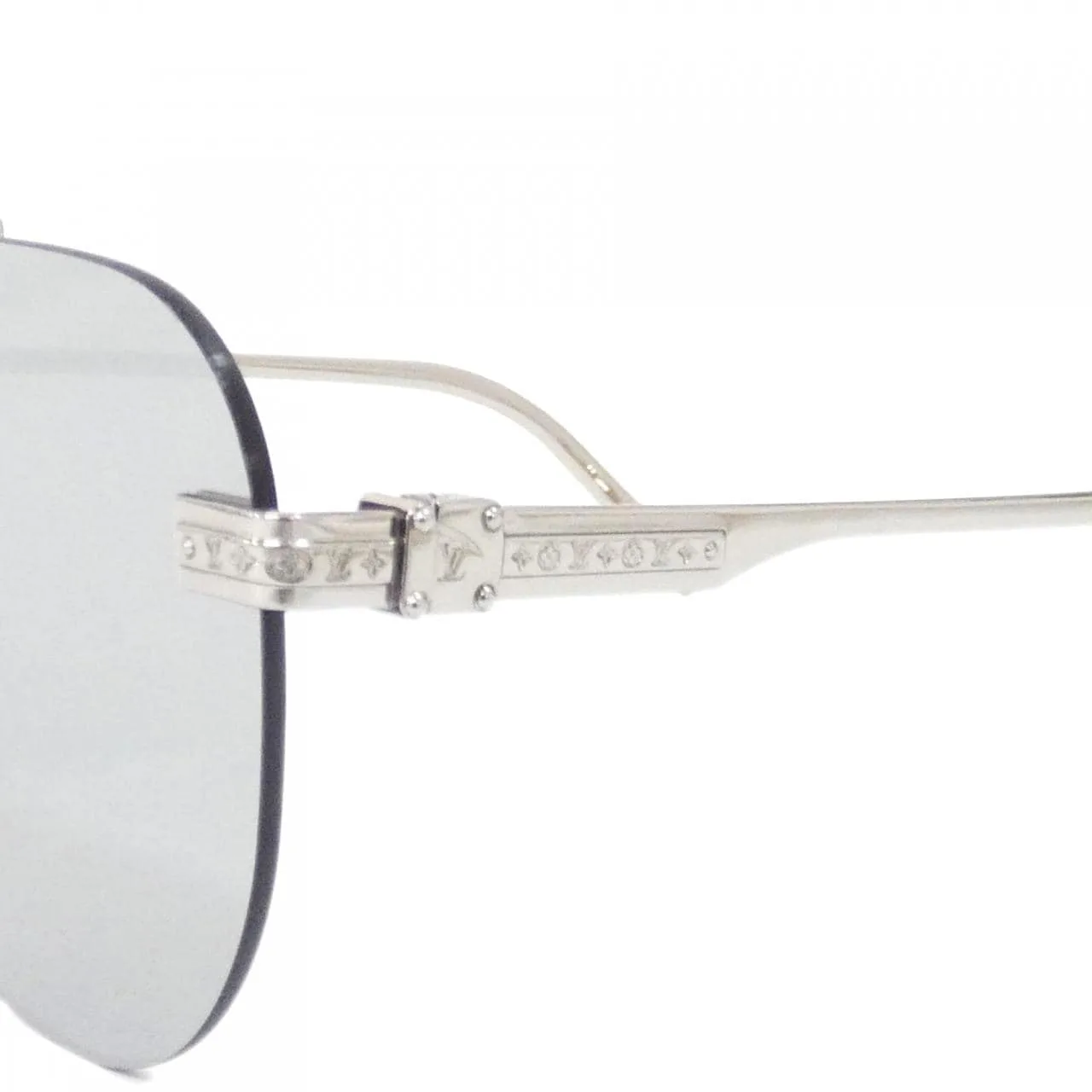 LOUIS VUITTON Z1262E Sunglasses Silver Rank A - Thumbnail 4