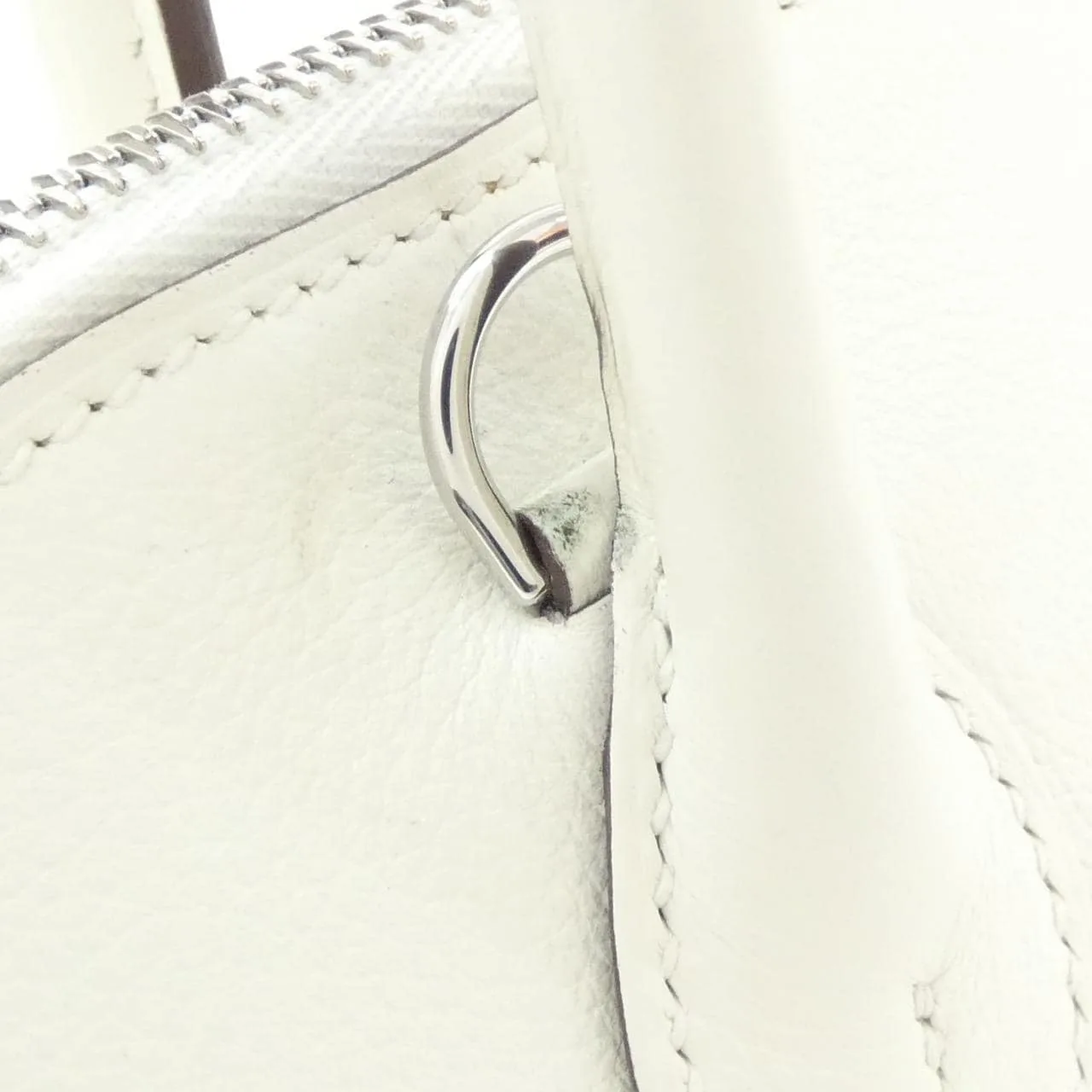 HERMES Bolide 082901CK Handbag White Rank A - Thumbnail 4