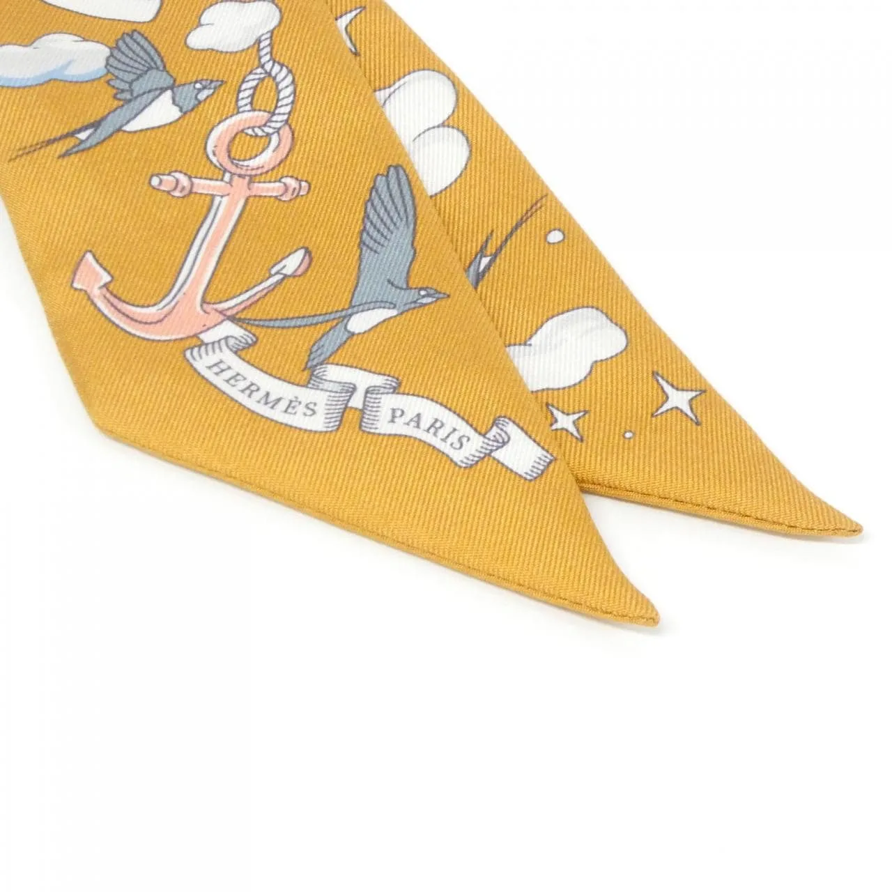 HERMES 063900S Scarf Blue Rank A - Thumbnail 2