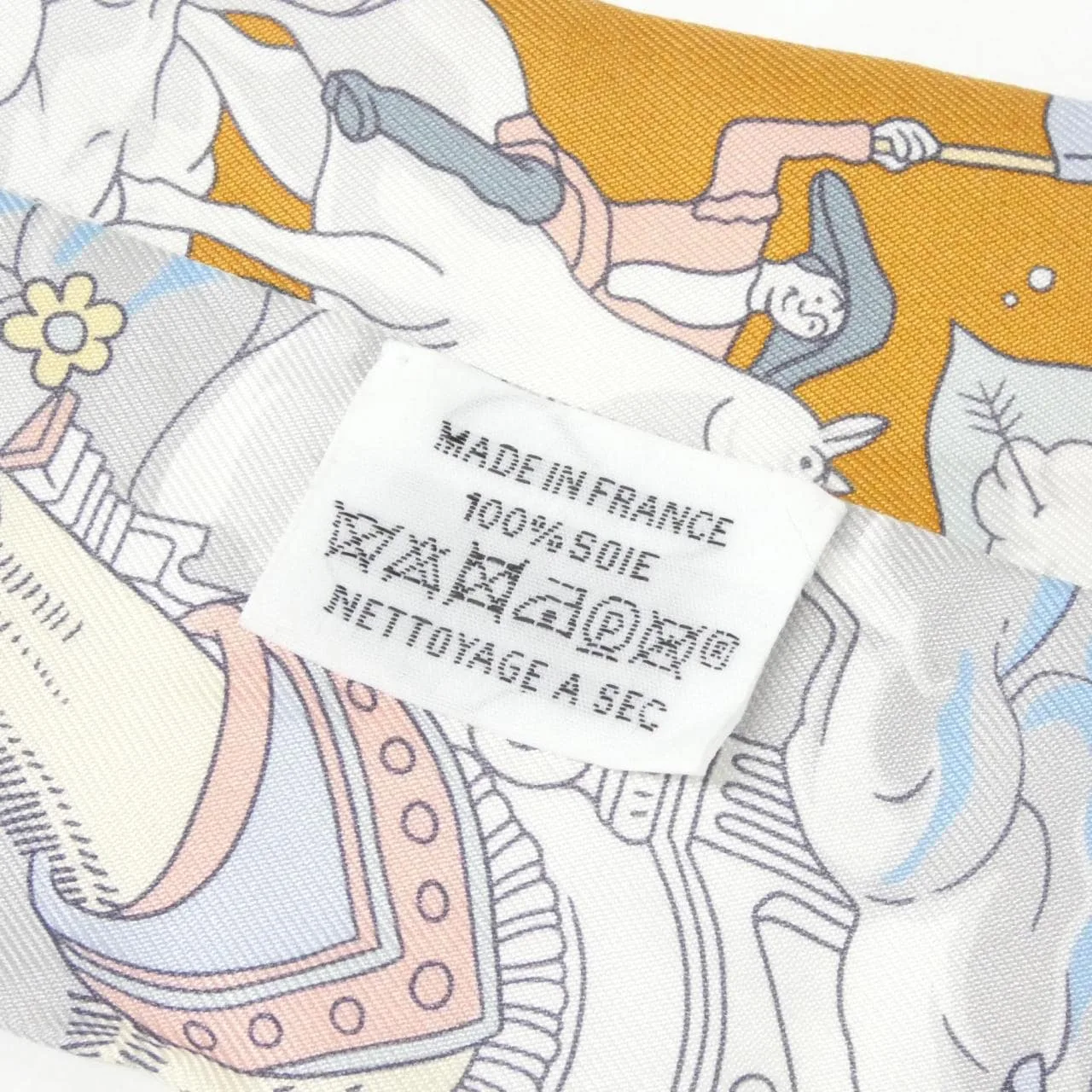 HERMES 063900S Scarf Blue Rank A - Thumbnail 4