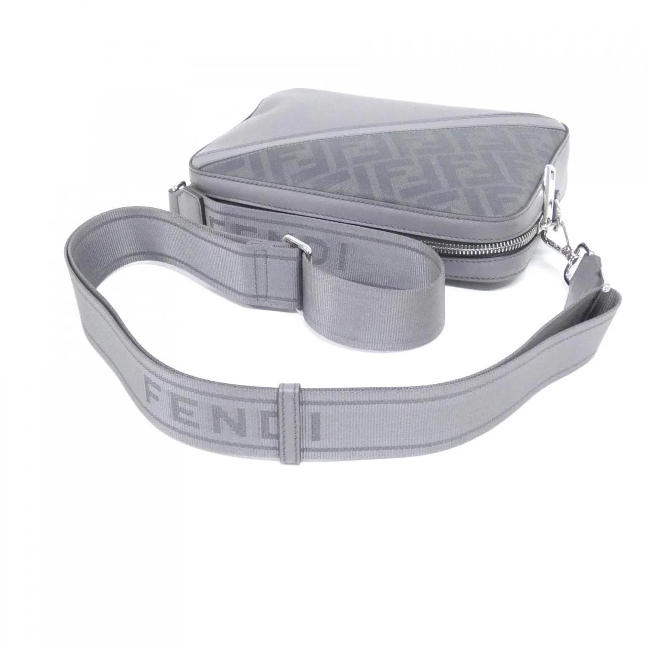 FENDI 7M0286 AJF8 Shoulder Canvas Black Canvas Rank A - Thumbnail 6