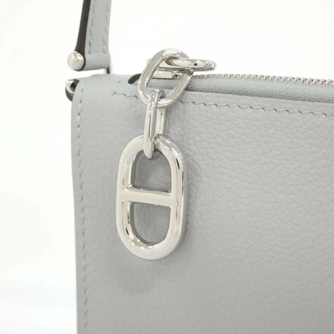 HERMES 086888CK Pouch Blue Unused - Thumbnail 3