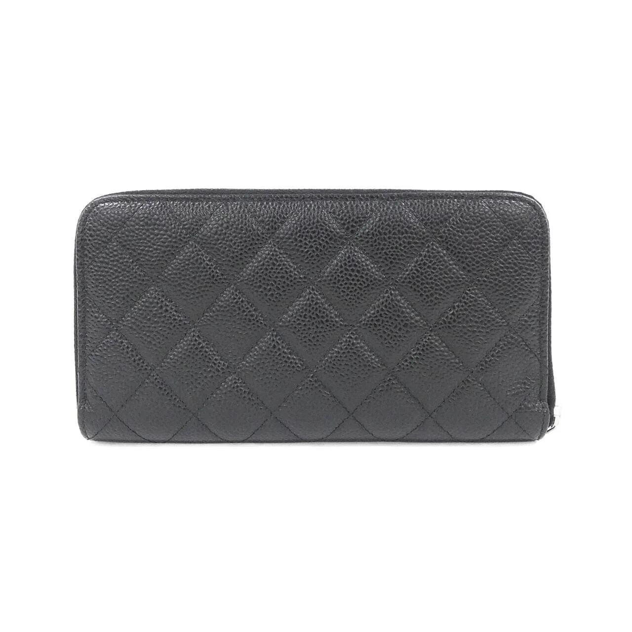 CHANEL 50097 Wallet Grained Calfskin Black Grained Calfskin Rank A - Thumbnail 2