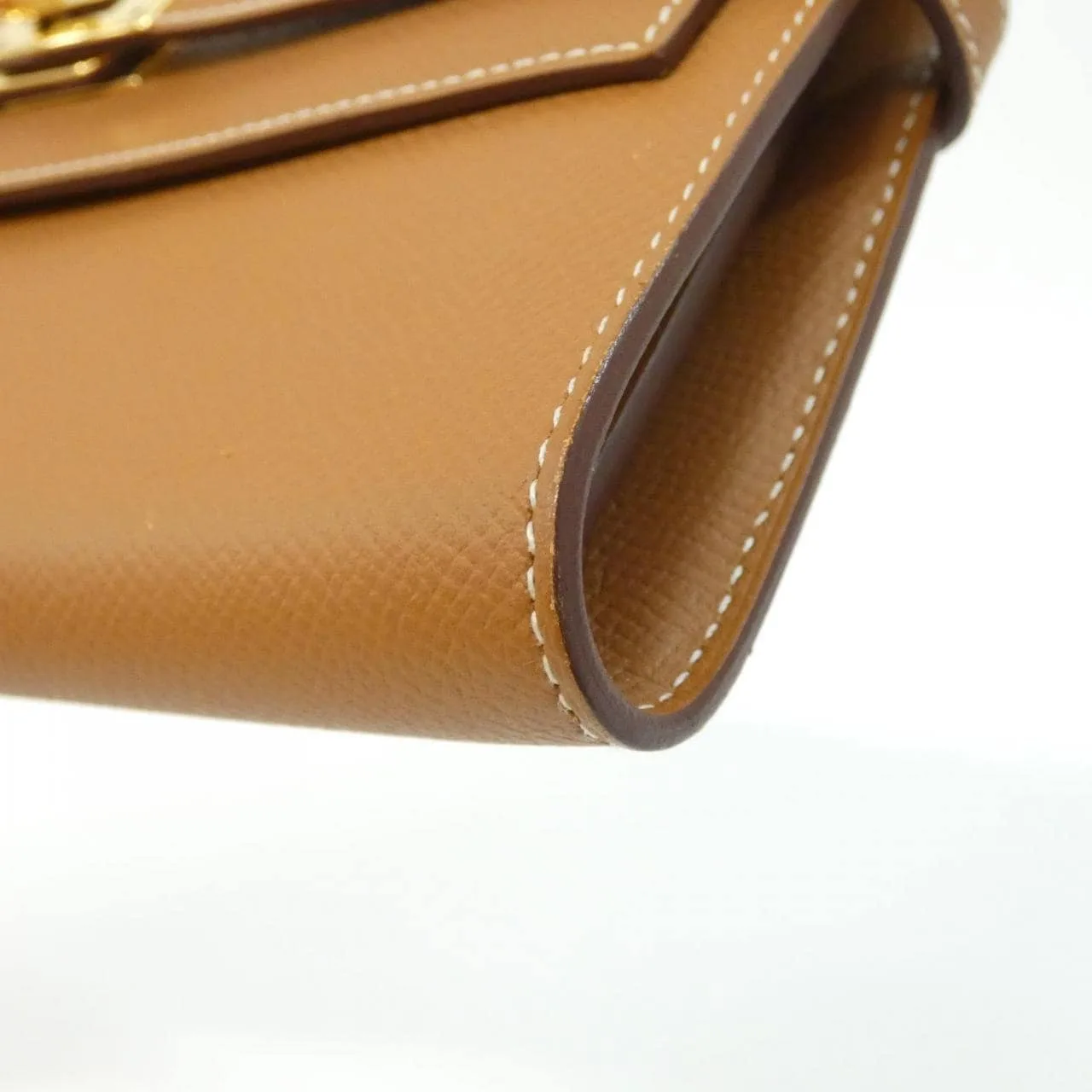 HERMES Kelly 051300CC Wallet Epsom Gold Epsom Leather Rank A - Thumbnail 3