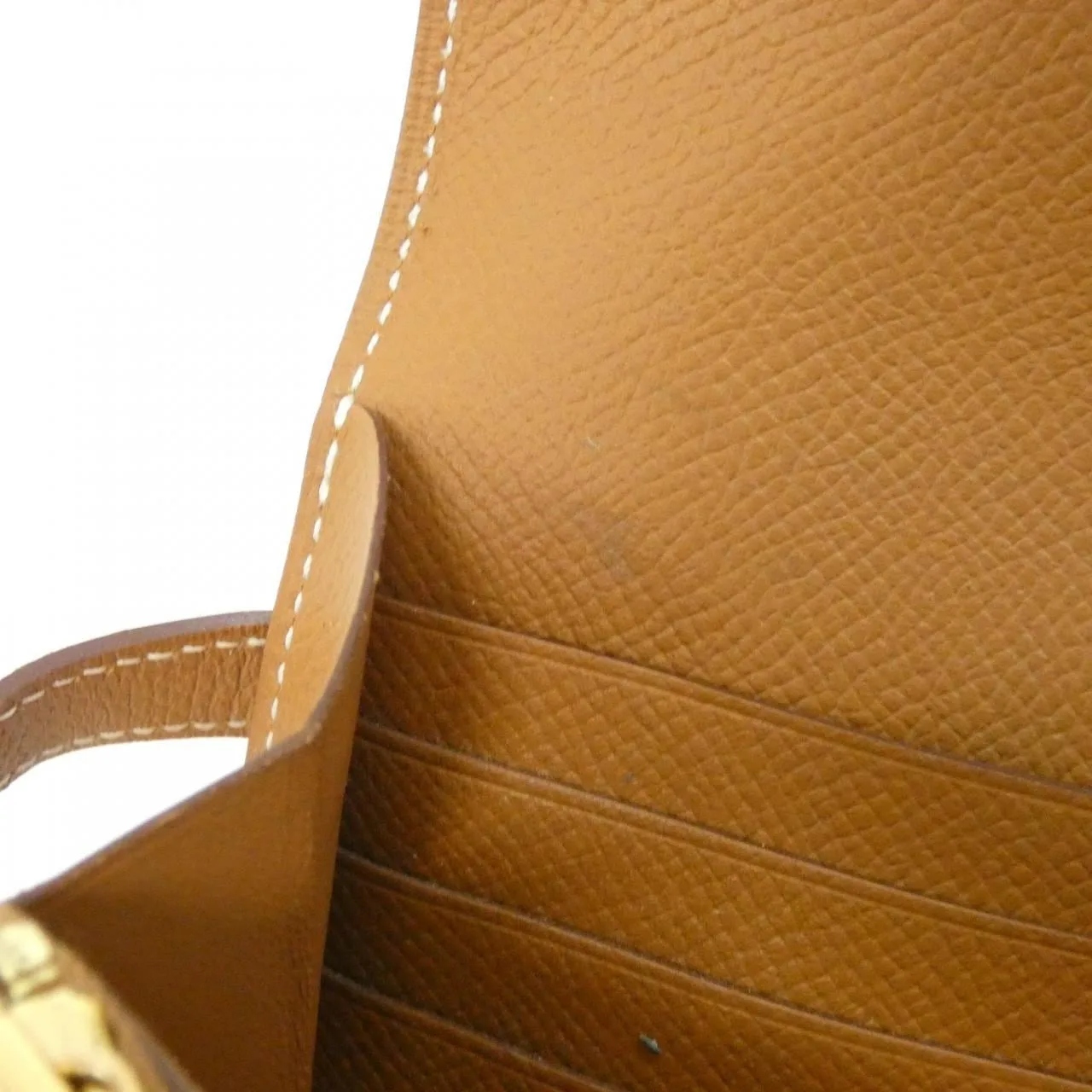 HERMES Kelly 051300CC Wallet Epsom Gold Epsom Leather Rank A - Thumbnail 8