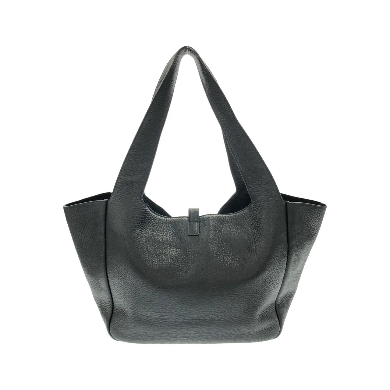 SAINT LAURENT 763435 AADUU 手提包 皮革 黑色 皮革 中古品A - 縮圖 2