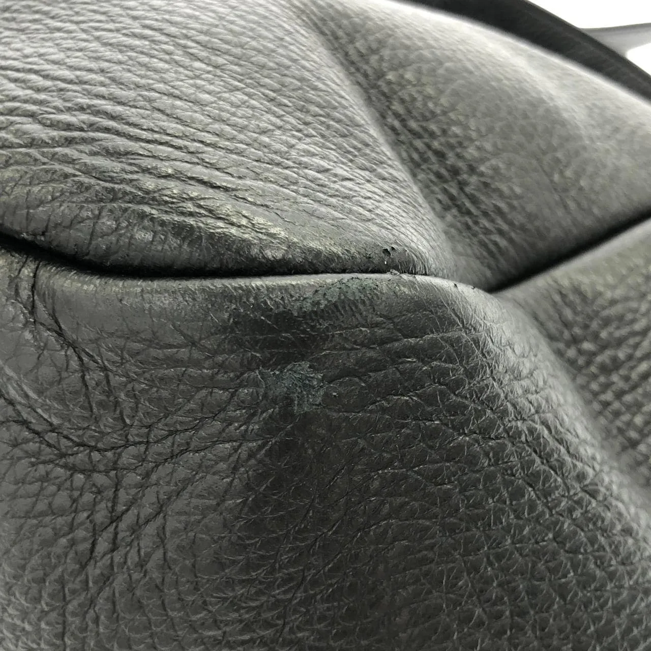 SAINT LAURENT 763435 AADUU 手提包 皮革 黑色 皮革 中古品A - 縮圖 3