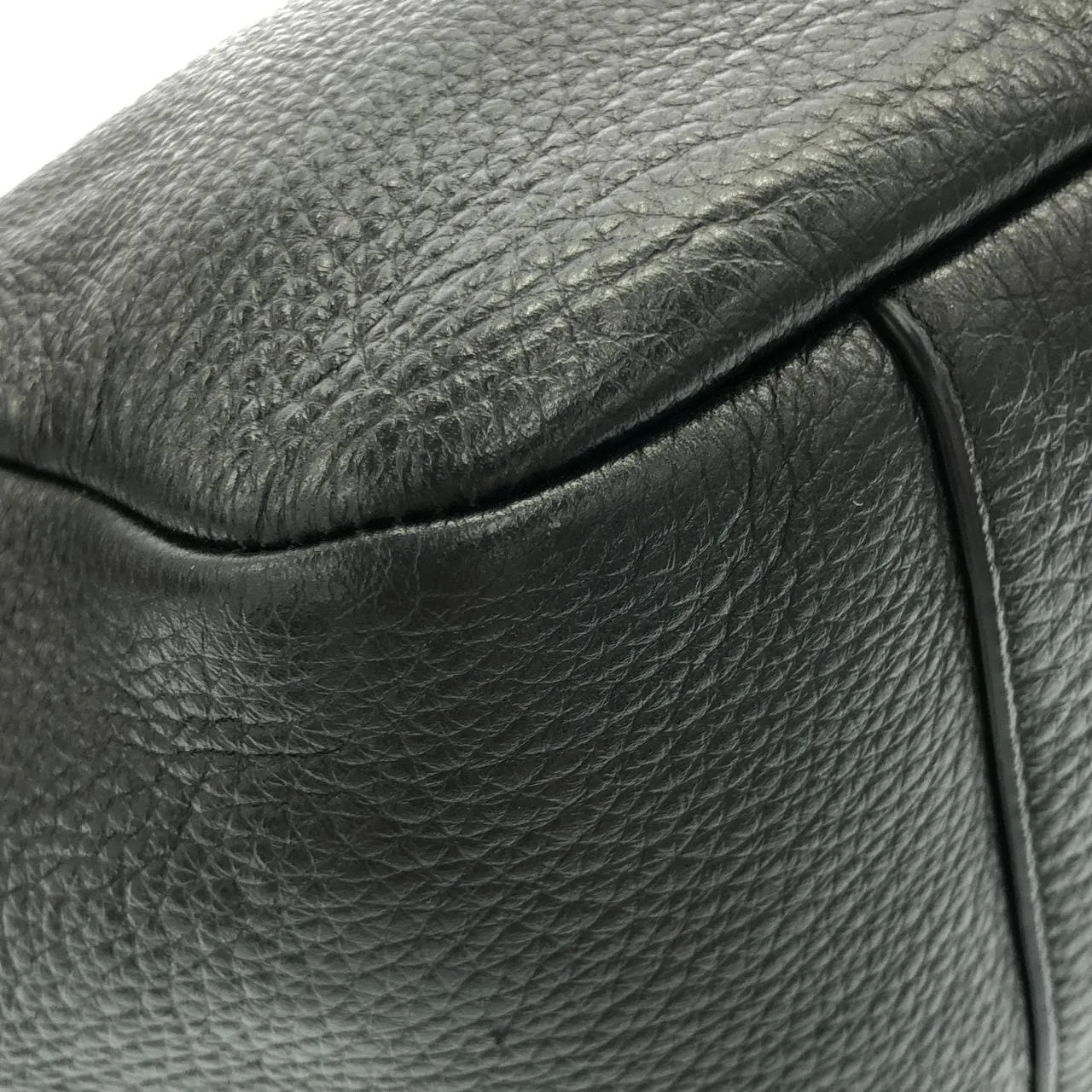 SAINT LAURENT 763435 AADUU 手提包 皮革 黑色 皮革 中古品A - 縮圖 4