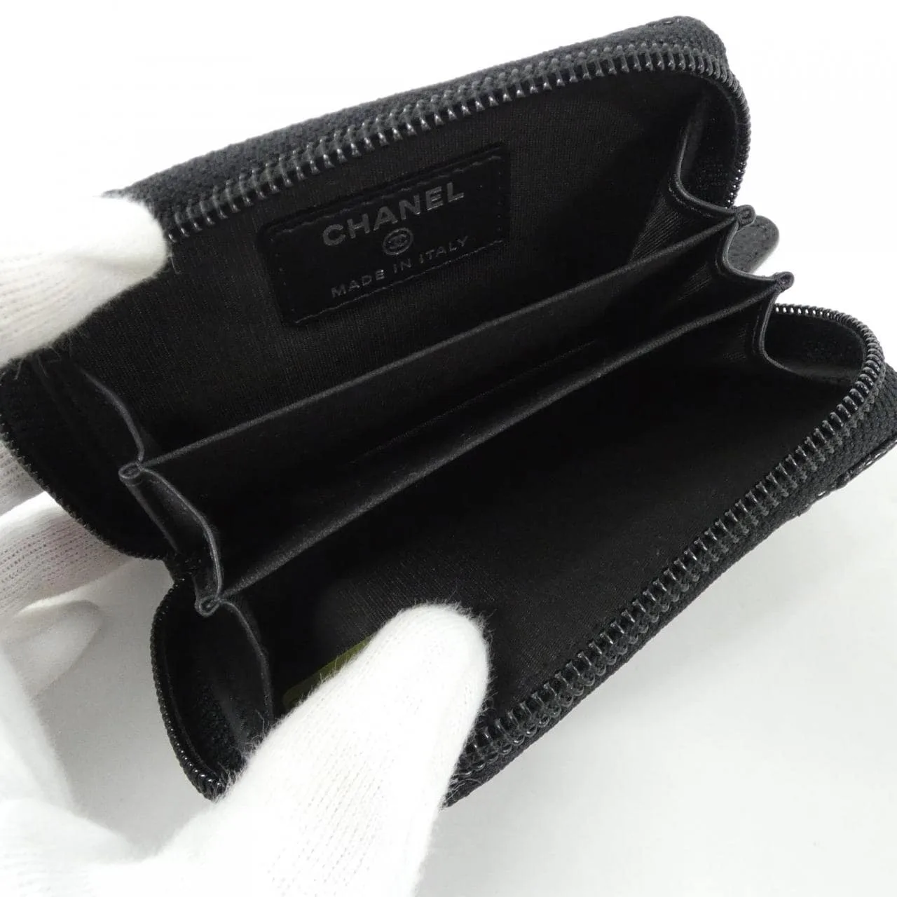 CHANEL 69272 Coin Case Caviar Leather Black Caviar Leather Rank A - Thumbnail 4