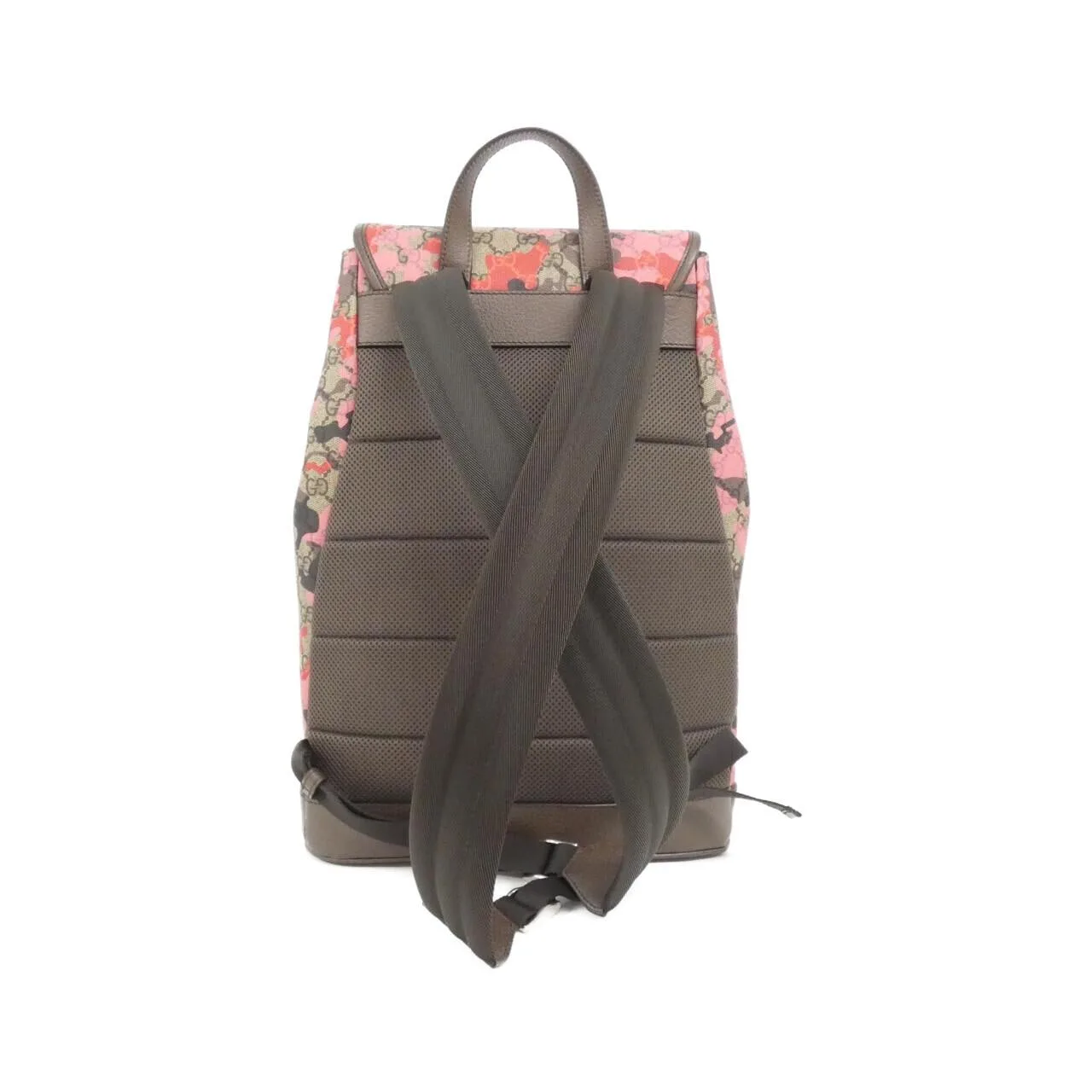 GUCCI 839109 FAFHG 背包 帆布 黑色 帆布 中古品A - 縮圖 2