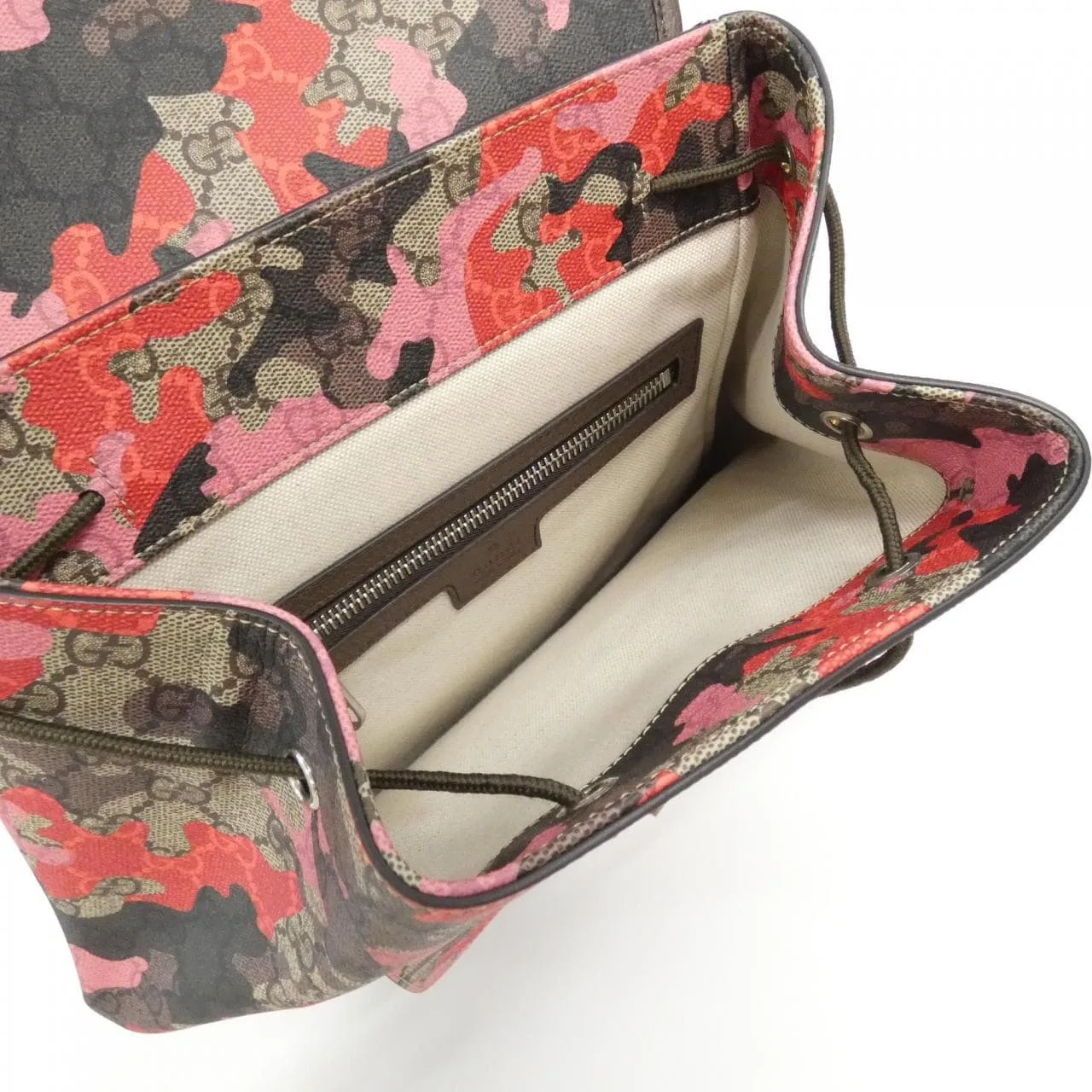 GUCCI 839109 FAFHG 背包 帆布 黑色 帆布 中古品A - 縮圖 5
