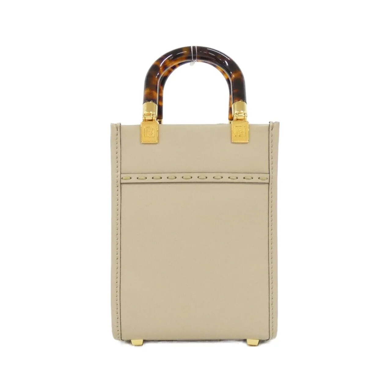 FENDI Sunshine Shopper 8BS051 AHN5 Handbag Black Rank A - Thumbnail 2