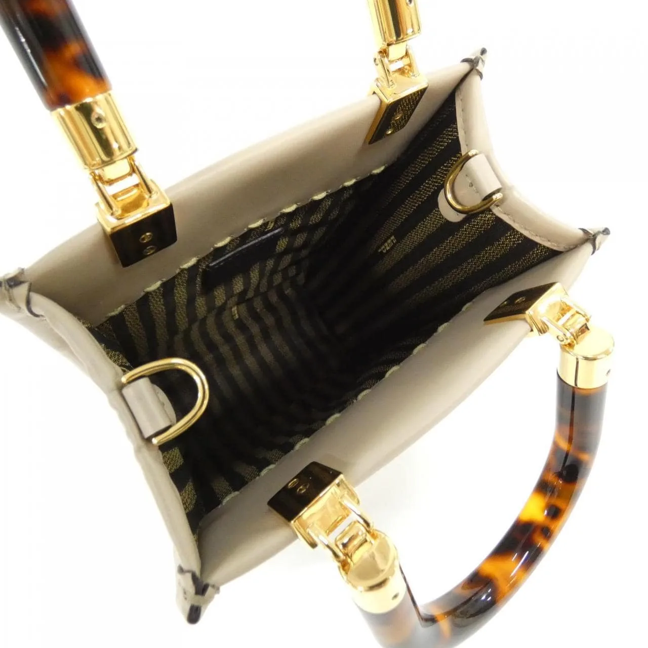 FENDI Sunshine Shopper 8BS051 AHN5 Handbag Black Rank A - Thumbnail 7