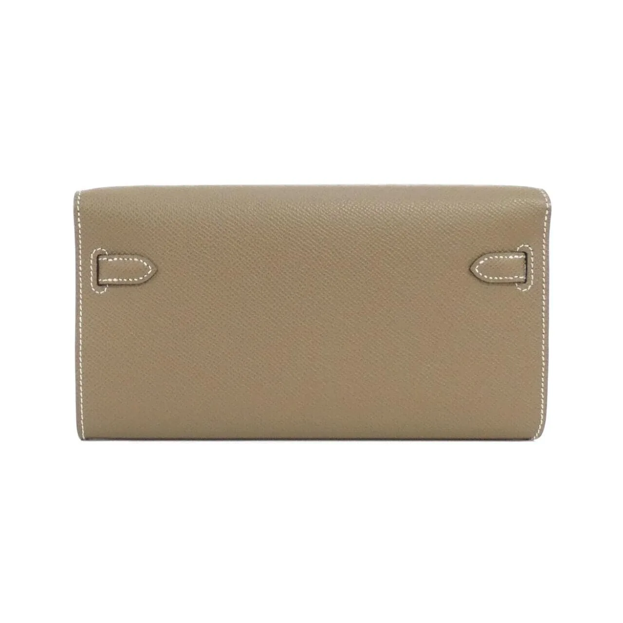 HERMES Kelly 080253CK Wallet Epsom Etoupe Epsom Leather Rank A - Thumbnail 2