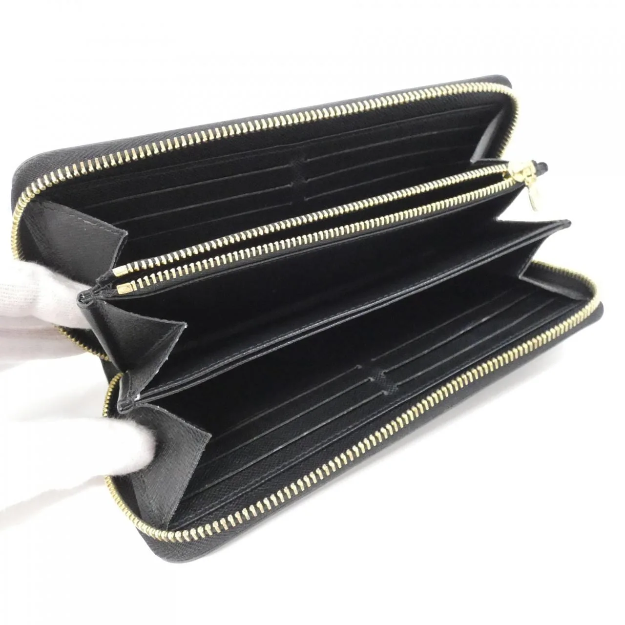 LOUIS VUITTON M68755 Wallet Epi Black Epi Rank B - Thumbnail 7