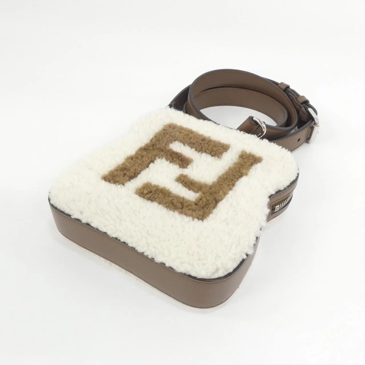 FENDI 7AS311 ASLC Shoulder Lambskin Black Lambskin Rank A - Thumbnail 3
