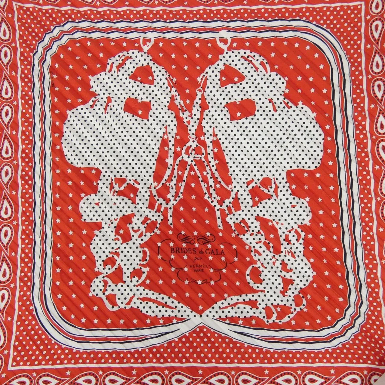 HERMES Scarf Black Rank A - Thumbnail 3