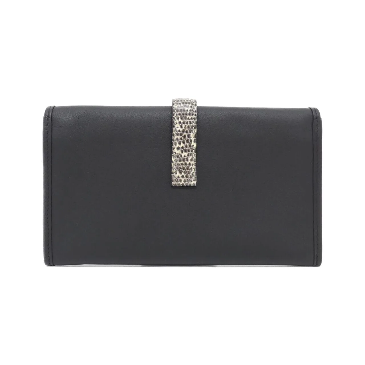 HERMES 076256CA 銀包 Swift 黑色 Swift 皮 中古品A - 縮圖 2