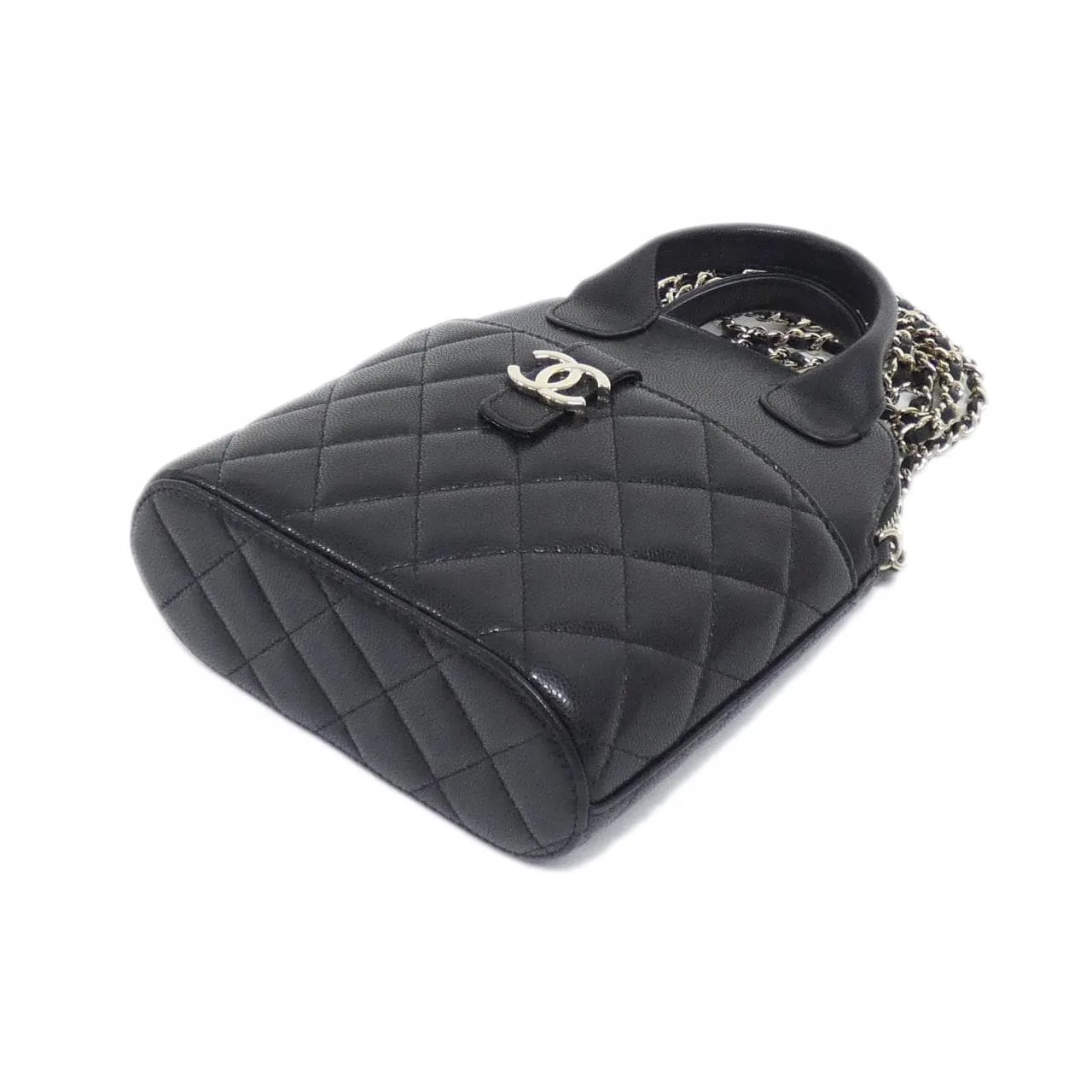 CHANEL AP4742 銀包 荔枝紋牛皮 黑色 荔枝紋牛皮 中古品A - 縮圖 3
