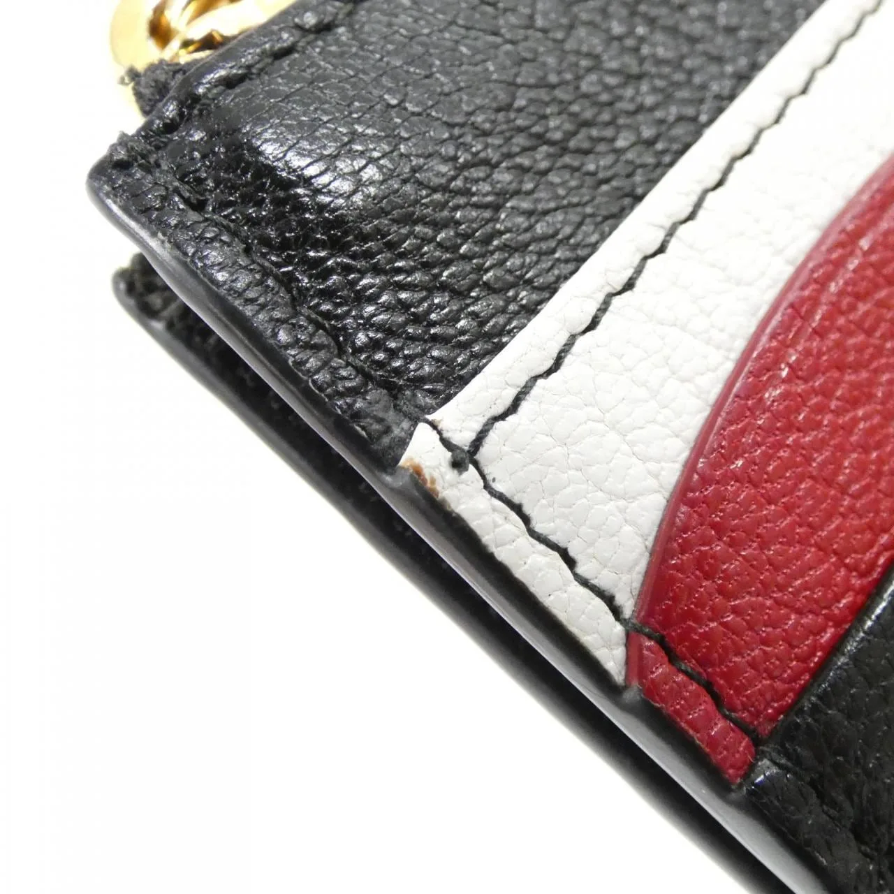 MIU MIU 5MC446 Coin Case 黑色 中古品A - 縮圖 4